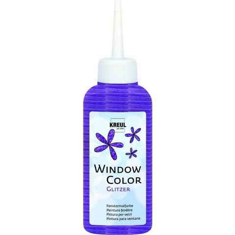 Kreul Bastelfarbe Kreul Window Color Glitzer-violett 80 ml
