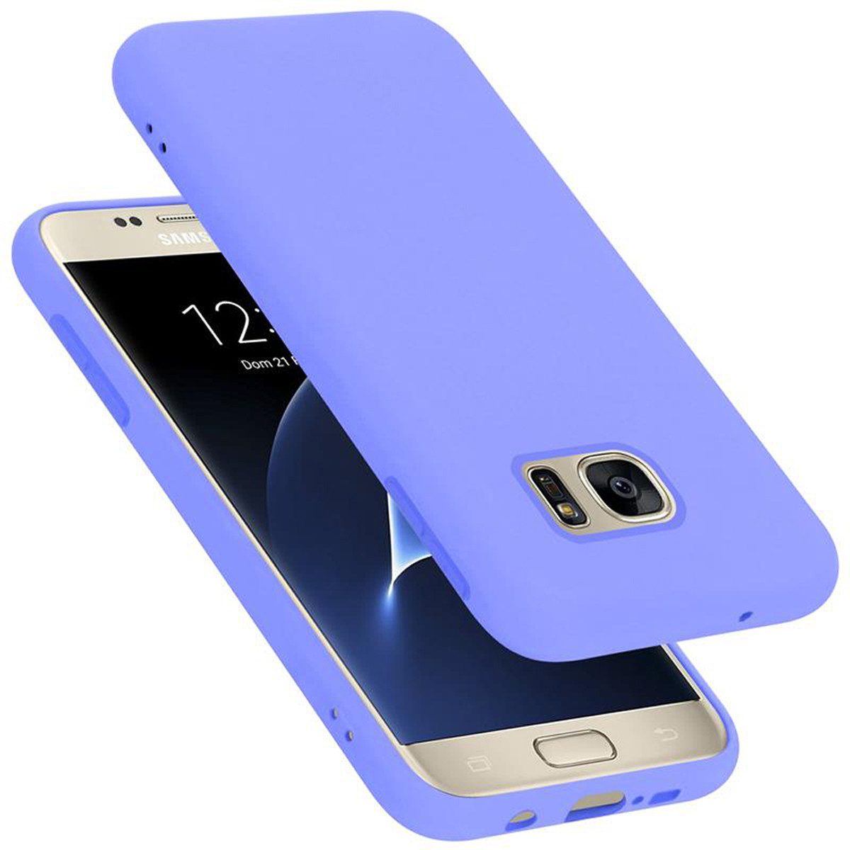 Cadorabo Handyhülle für Samsung Galaxy S7 Hülle Samsung Galaxy S7, Flexible Hülle TPU Silikon Schutzhülle Back Cover Case