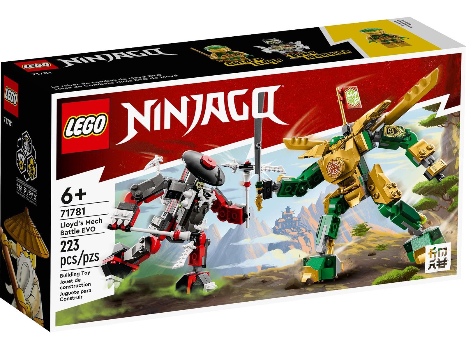 LEGO® LEGO® NINJAGO® 71781 Lloyds Mech-Duell EVO Konstruktionsspielsteine, (223 St)
