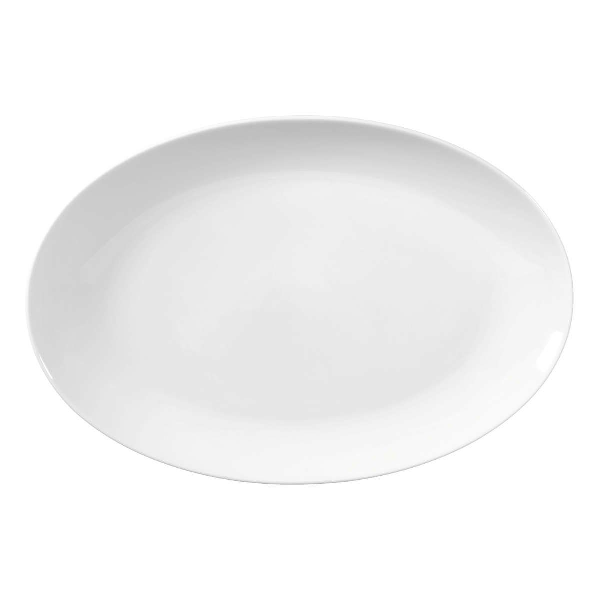 Seltmann Weiden Servierplatte Lido Weiß, Porzellan, 31,5x21 cm