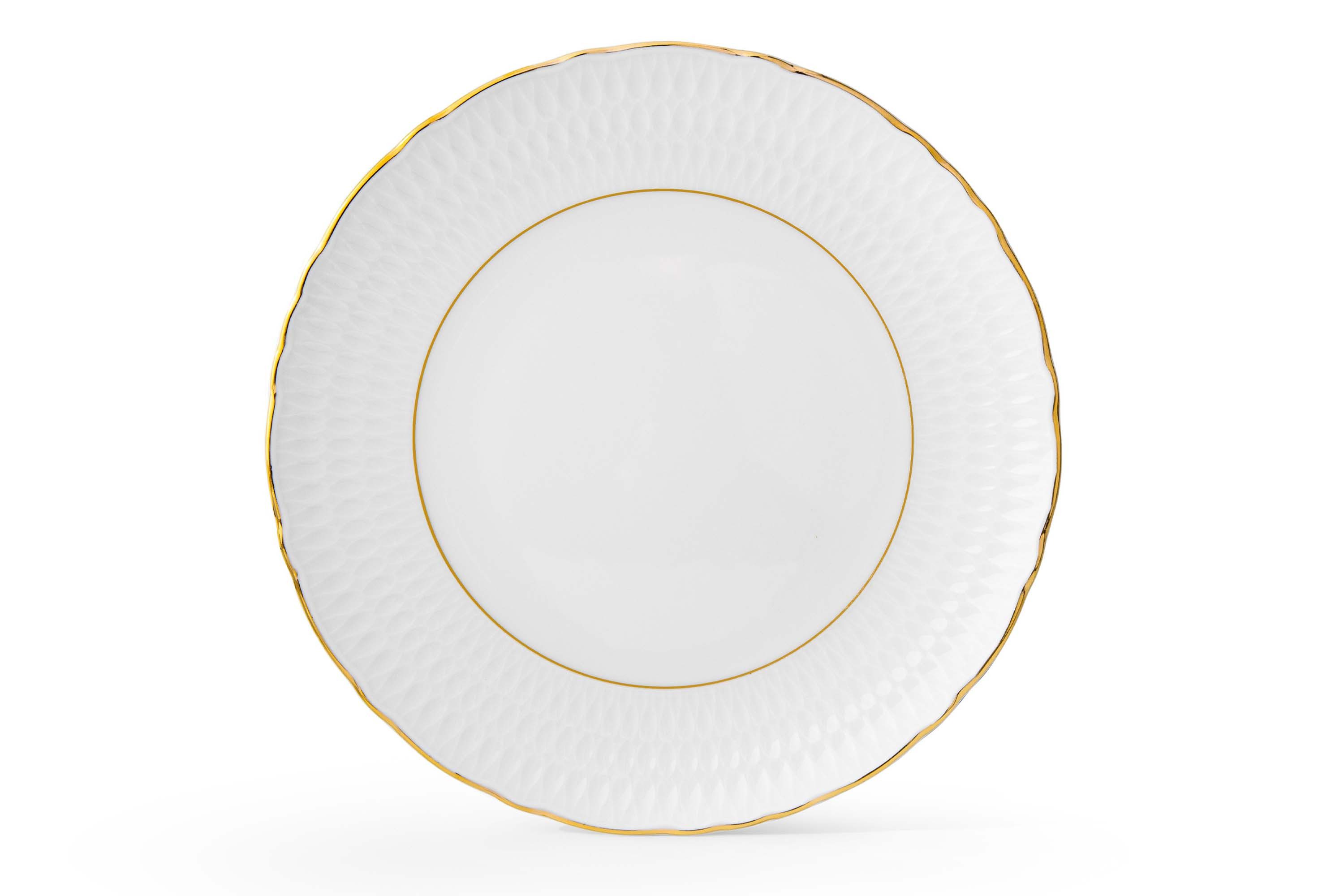 KONSIMO® Tafelservice CMIELOW SOFIA Geschirrset, Hochwertiges Premium-Porzellan (18-tlg), 6 Personen, Porzellan, handgemalte Dekoration in echtem Gold, elegante Verzierung, Handwäsche