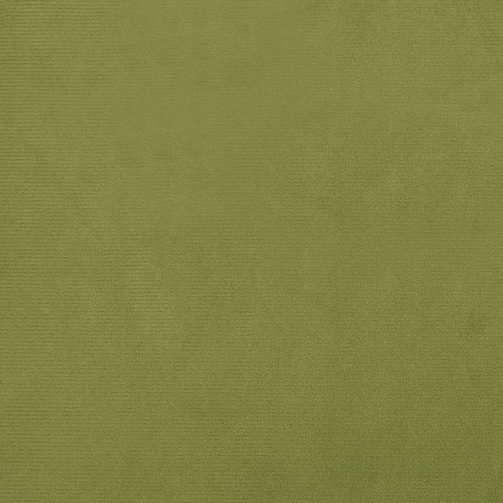 Samt cm Polsterhocker St) Fußhocker Hellgrün (1 60x60x36 vidaXL