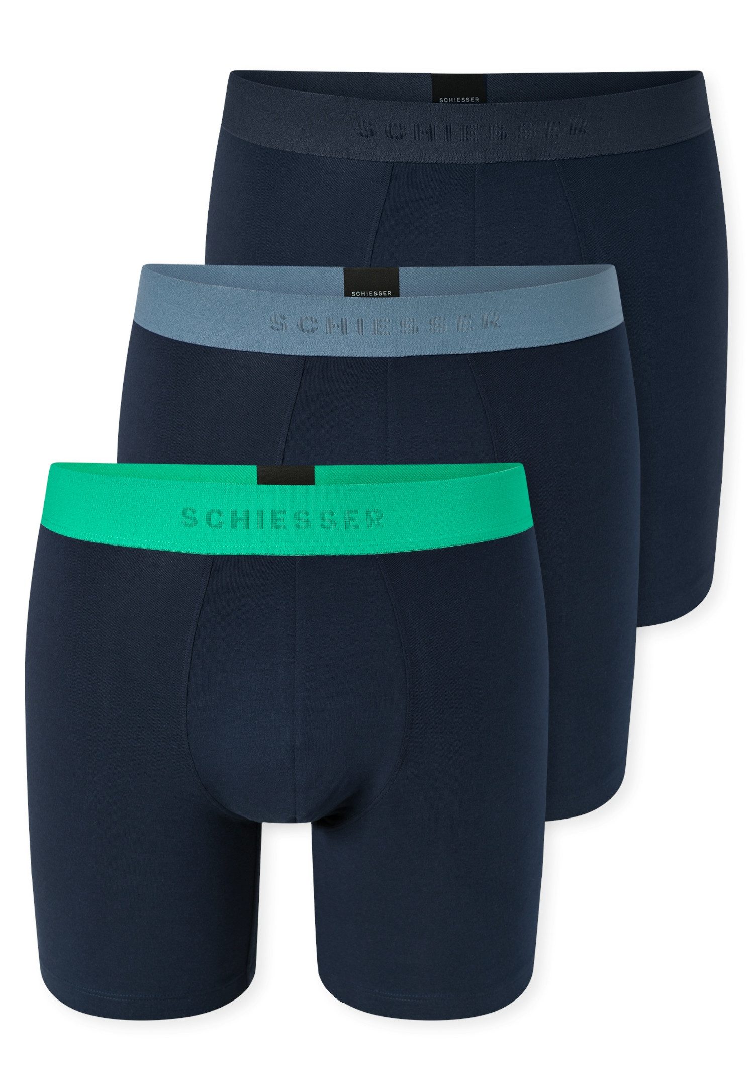 Schiesser Langer Boxer (3er Pack) ohne Eingriff