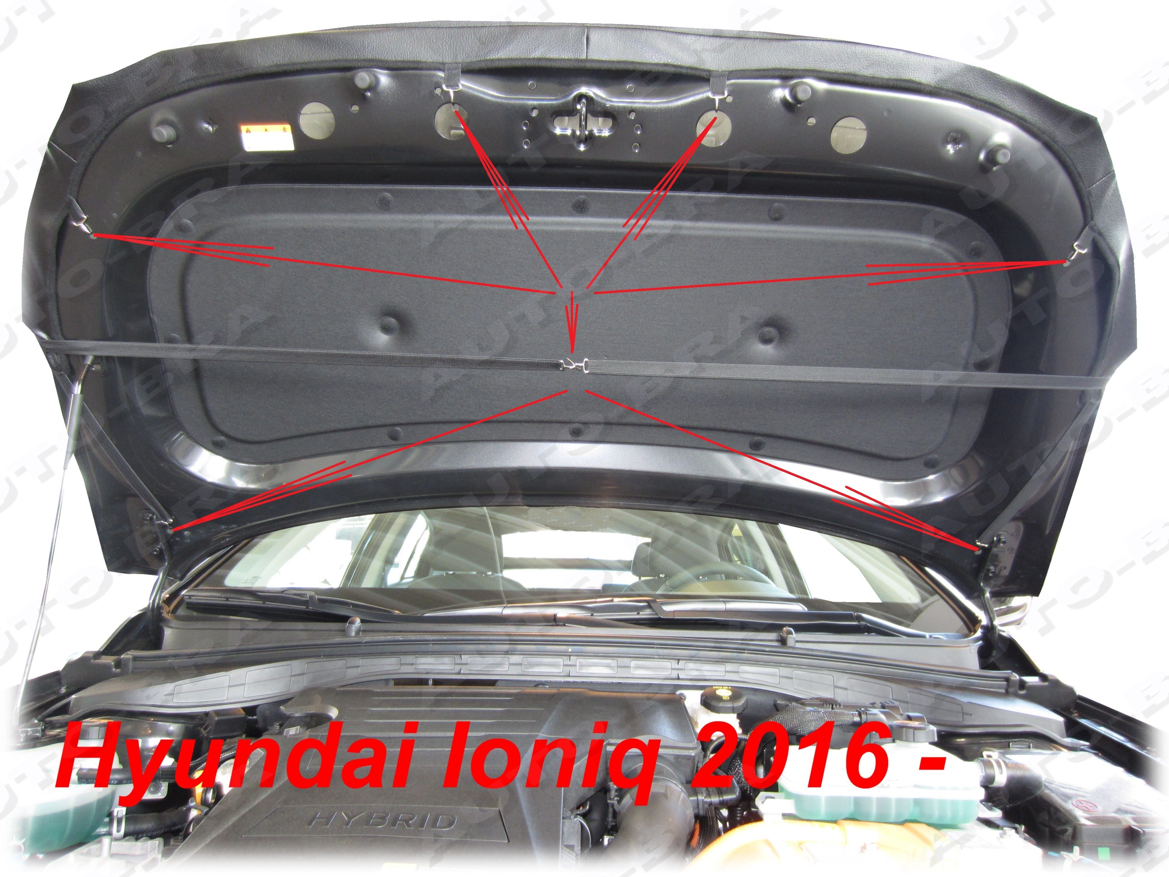 auto-bra Autoplane AB3-00014 Steinschlagschutz für Hyundai IONIQ 16-21 Haubenbra