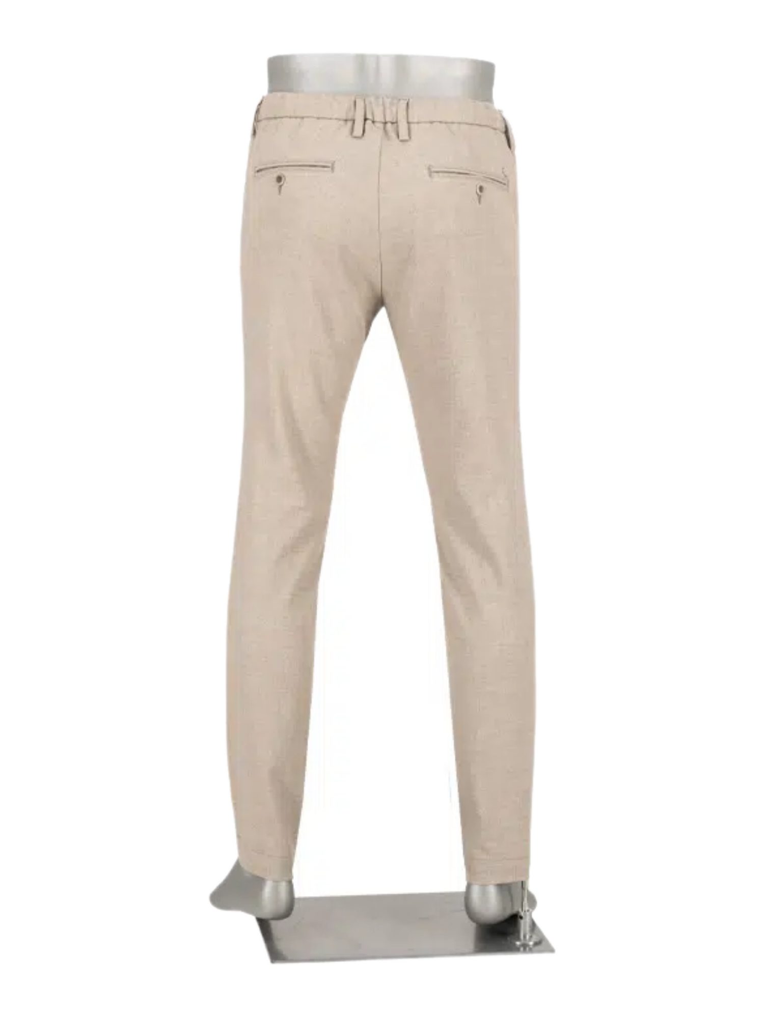 Alberto Stoffhose natur, Freizeit, Polyester, Meliert, Regular Fit, Mittel