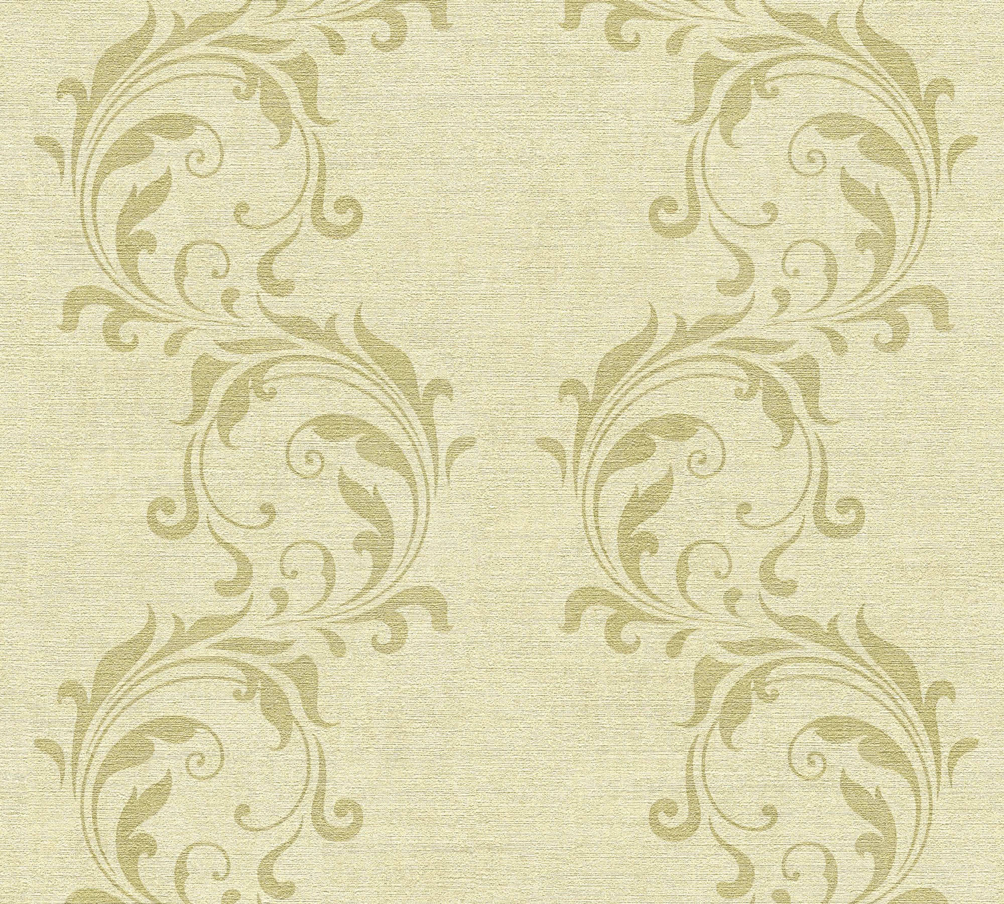 A.S. Création Vliestapete Premium Wall, Barock, floral, Ornament Tapete Modern beige/metallic