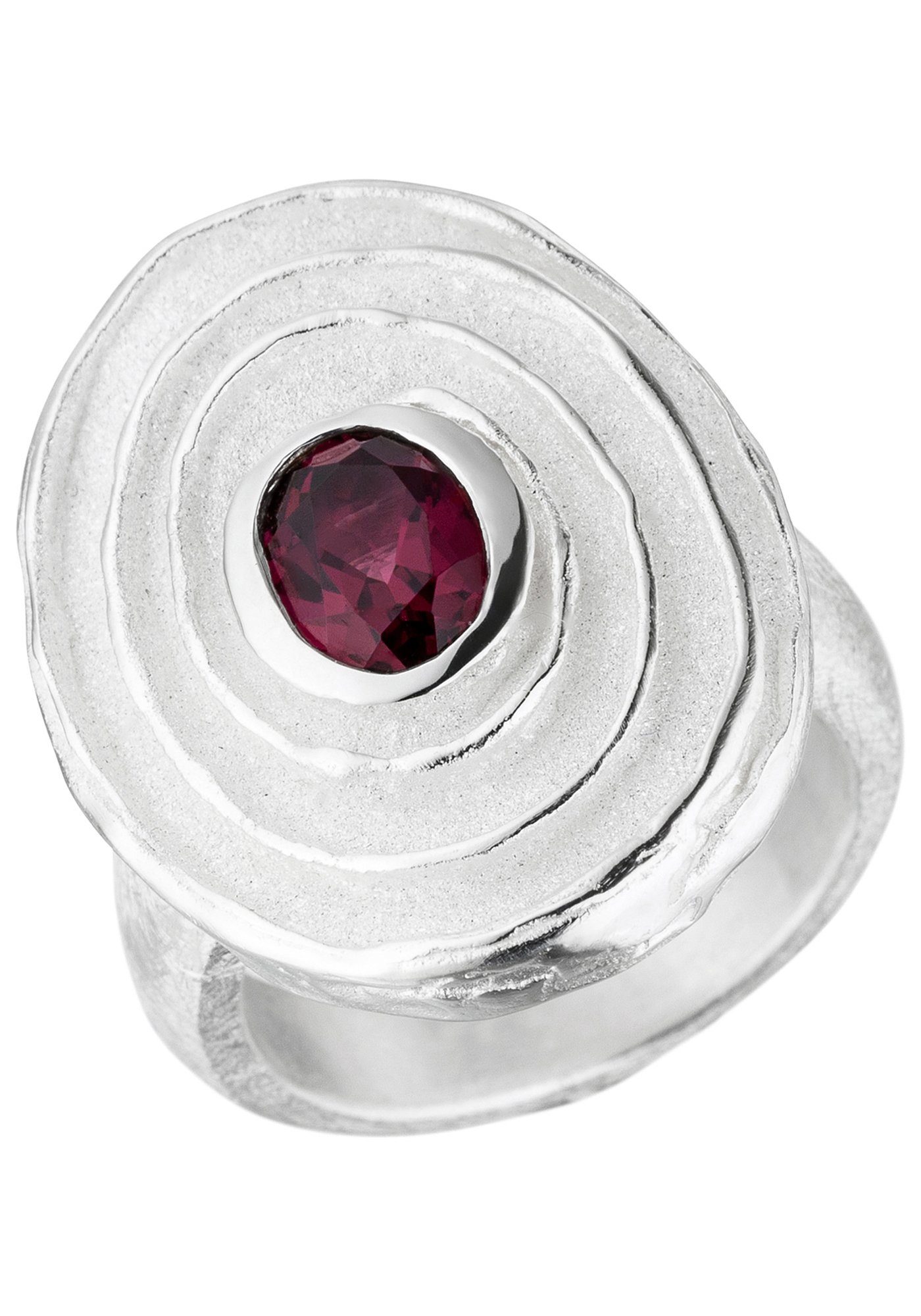 JOBO Silberring, 925 Silber mit Rhodolith günstig online kaufen