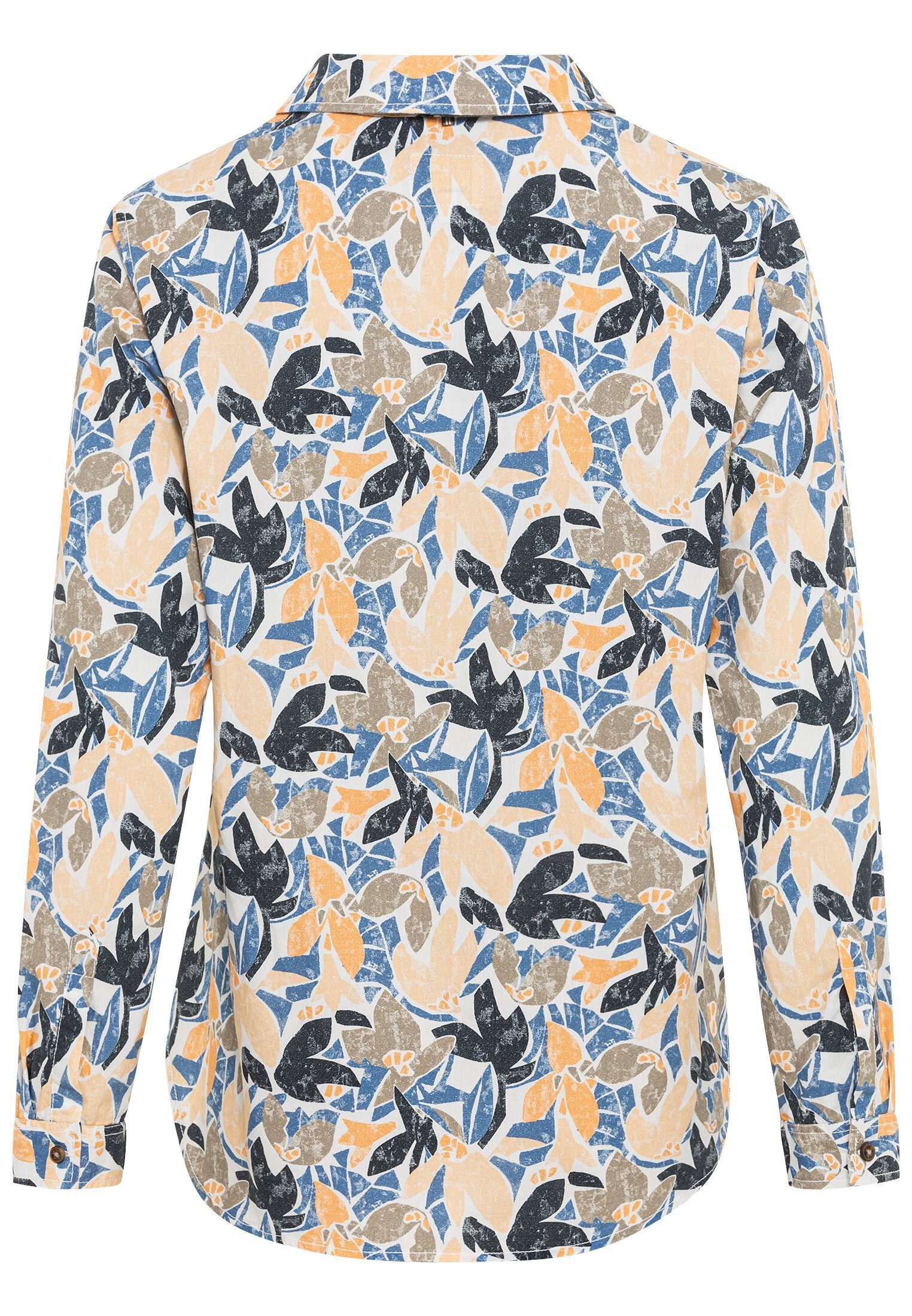 camel active Langarmbluse Langarm Schlupfbluse aus reiner Baumwolle günstig online kaufen