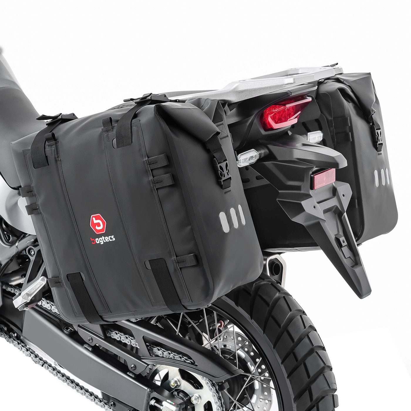 Bagtecs Reisetasche Set Satteltaschen XA32 + Seitenträger passend für Honda Transalp XL 75