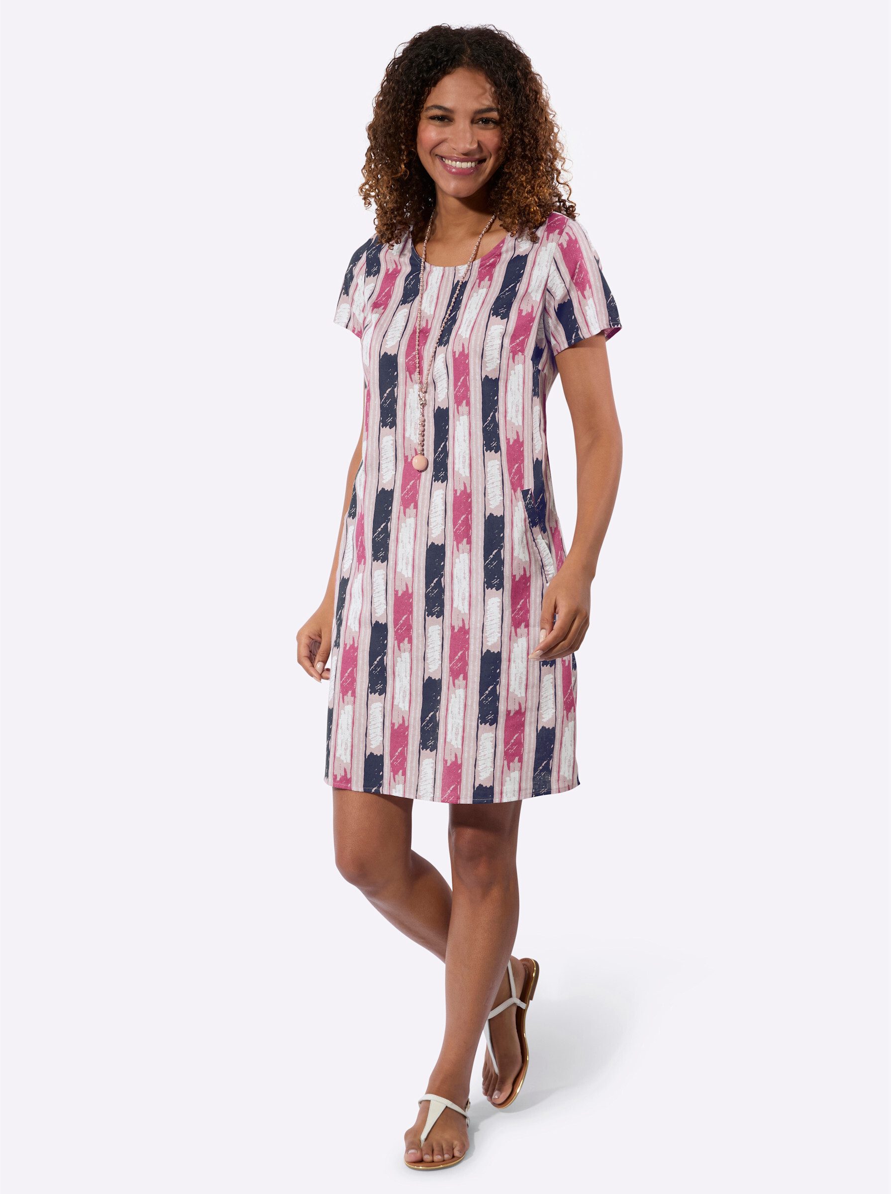 Witt Etuikleid Druck-Kleid Kurzarm