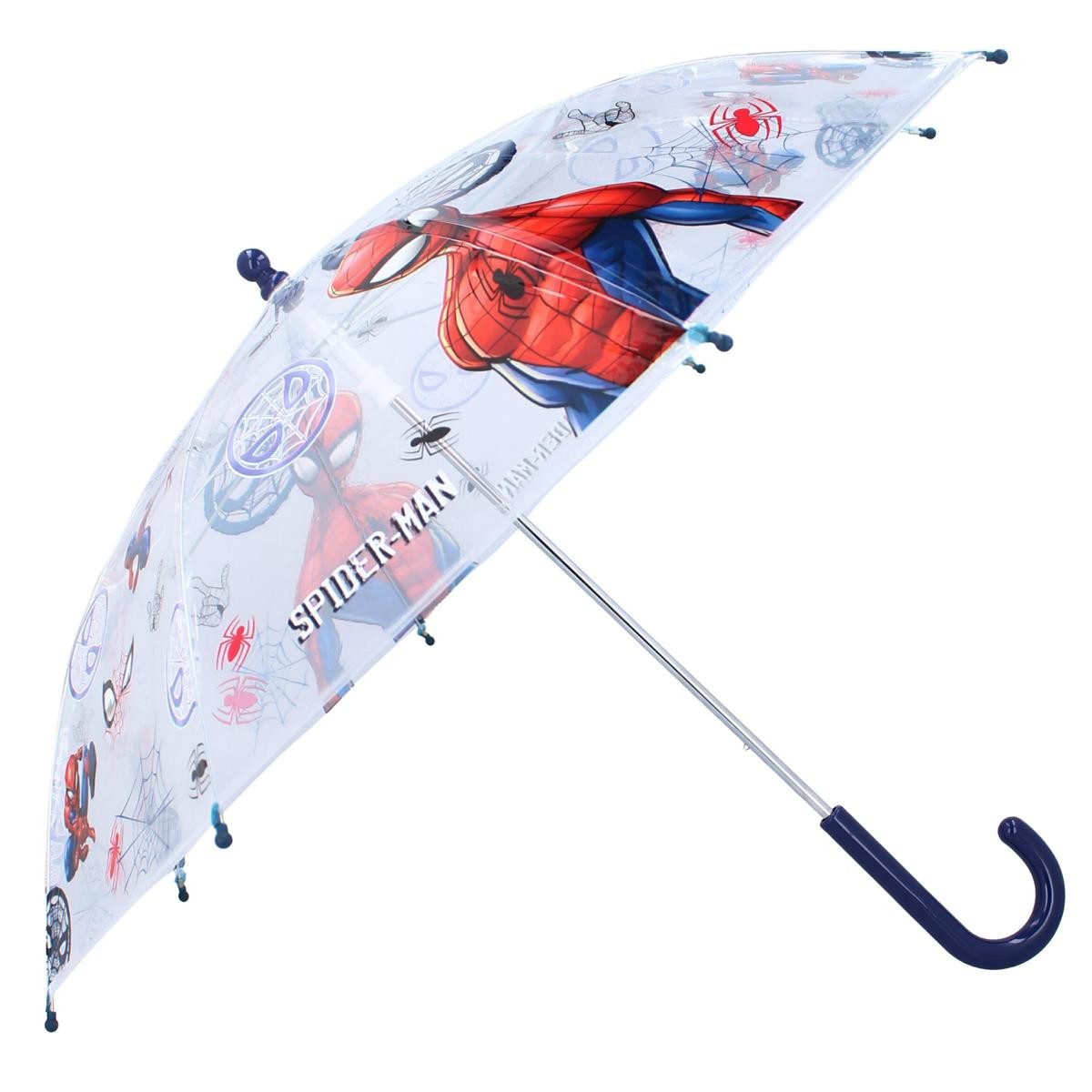 Vadobag Stockregenschirm Kinderschirm Regenschirm Spiderman Rainy Days
