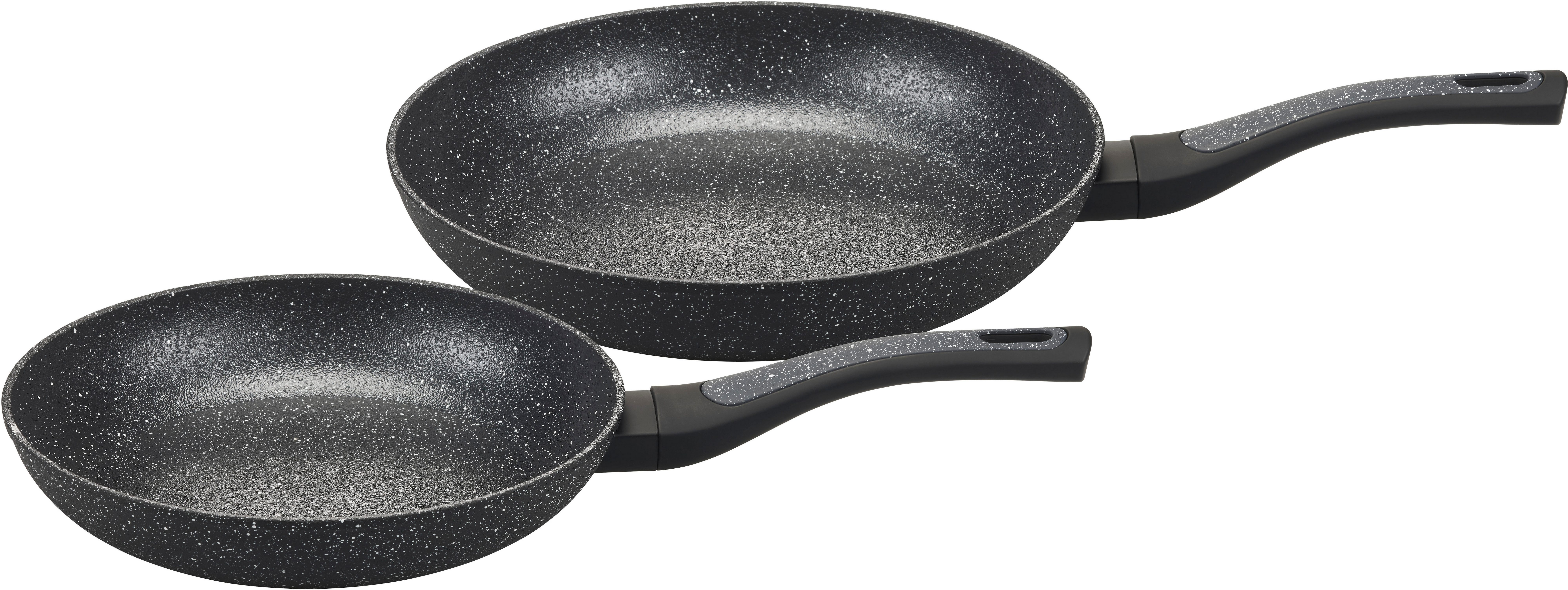 my home Pfannen-Set DELA, Aluminium (Set, 2-tlg), mit rauer Oberfläche für ein besonderes Barterlebnis.