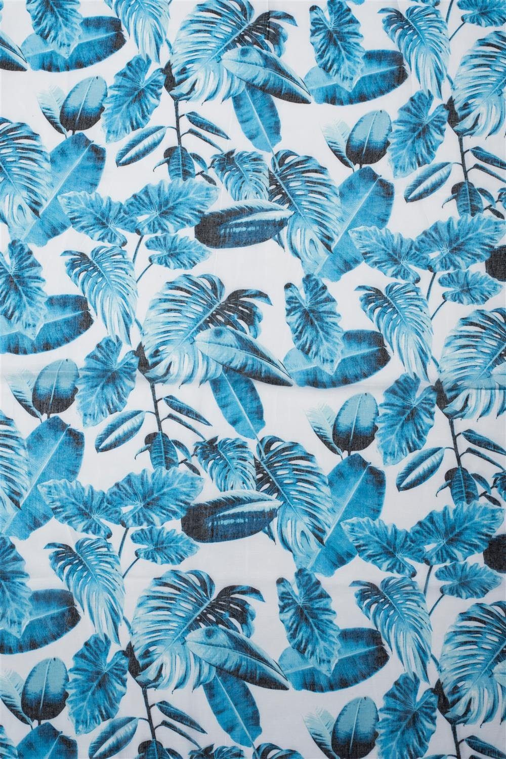 styleBREAKER Blätter mit Muster (1-St), Palmen Blau Schal Modeschal,