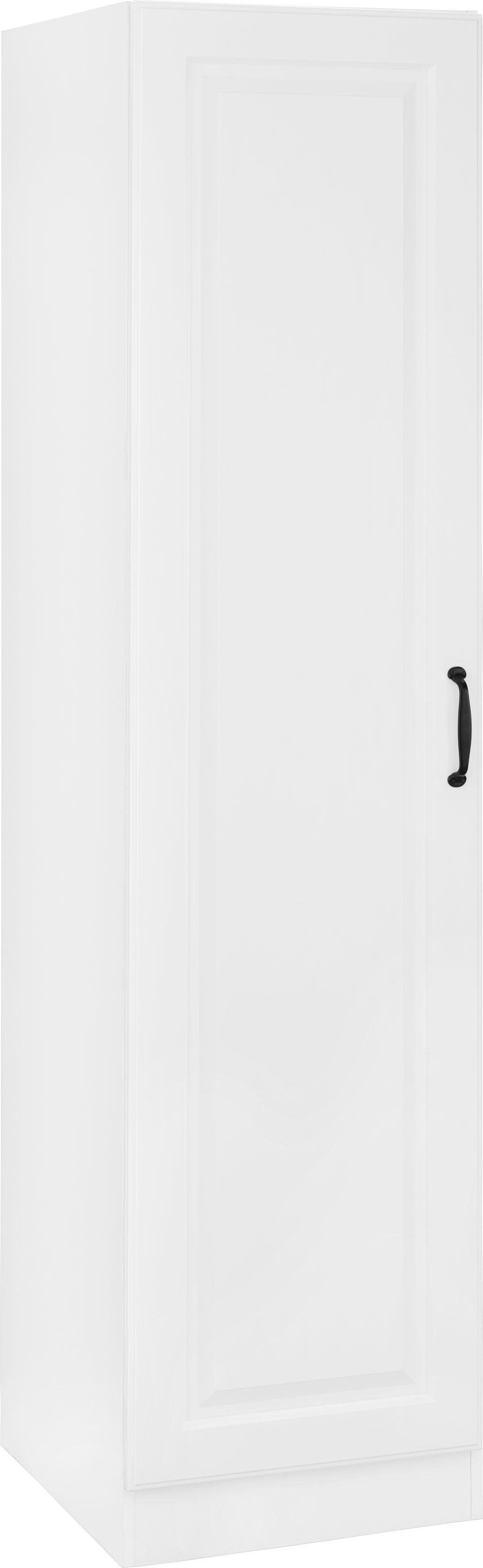wiho Küchen Vorratsschrank Erla 50 cm breit mit Kassettenfront weiß/weiß | weiß