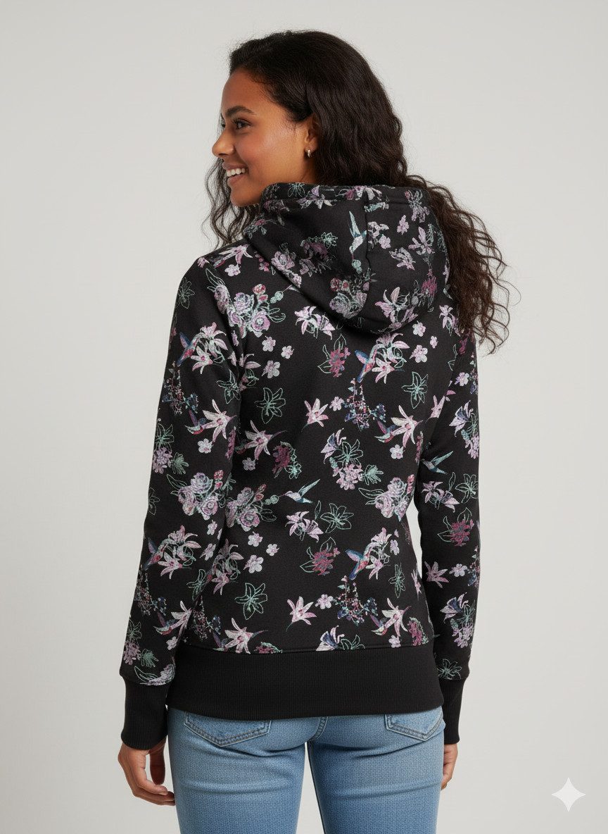 Ragwear Sweatjacke NESKA ZIP FLOWERS O günstig online kaufen
