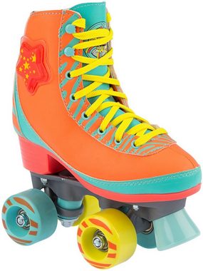 NIJDAM Rollschuhe ROLLERSKATES für Mädchen • LED STAR • ABEC 5 Kugellager - Größe 33/34