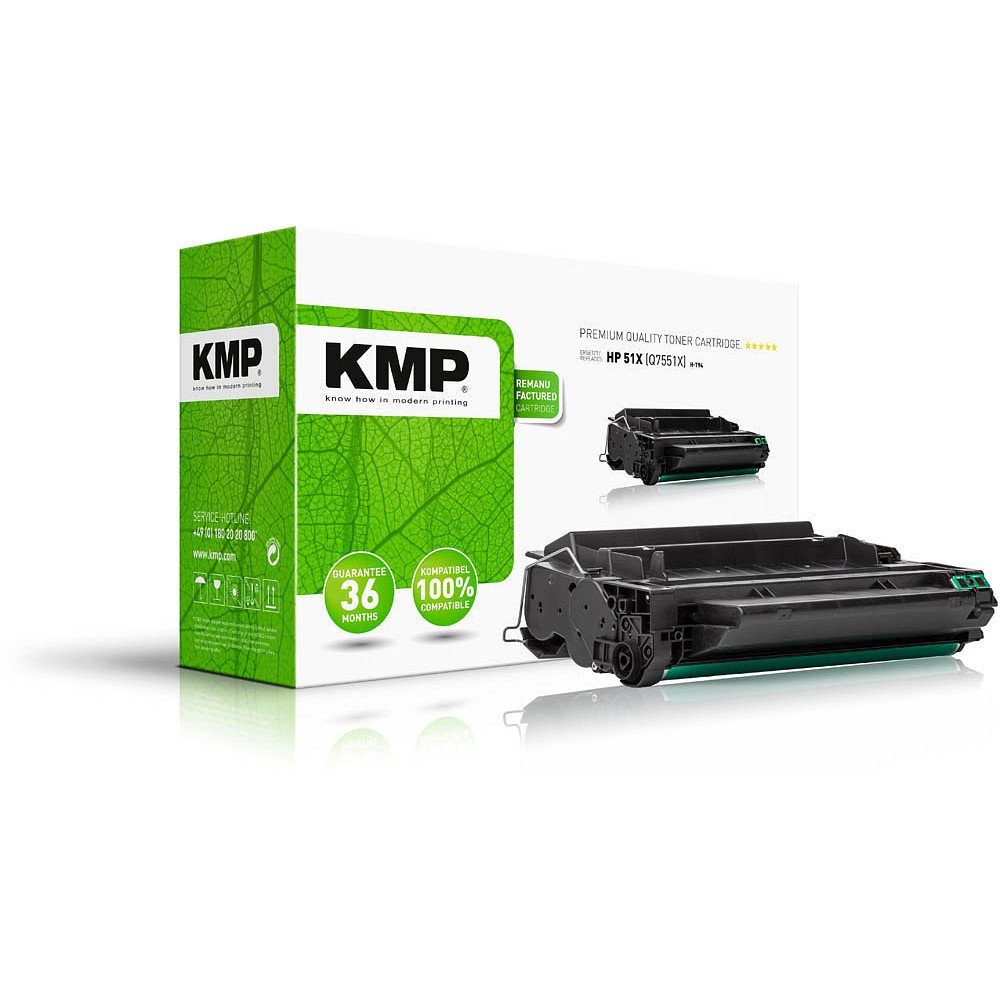 KMP Tonerkartusche 1 Toner H-T94 ERSETZT HP 51X - black, (1-St)