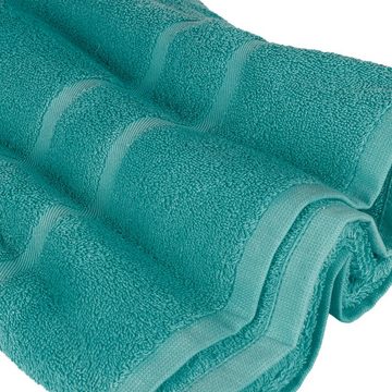 StickandShine Handtuch Handtücher Badetücher Saunatücher Duschtücher Gästehandtücher in Petrol zur Wahl 100% Baumwolle 500 GSM