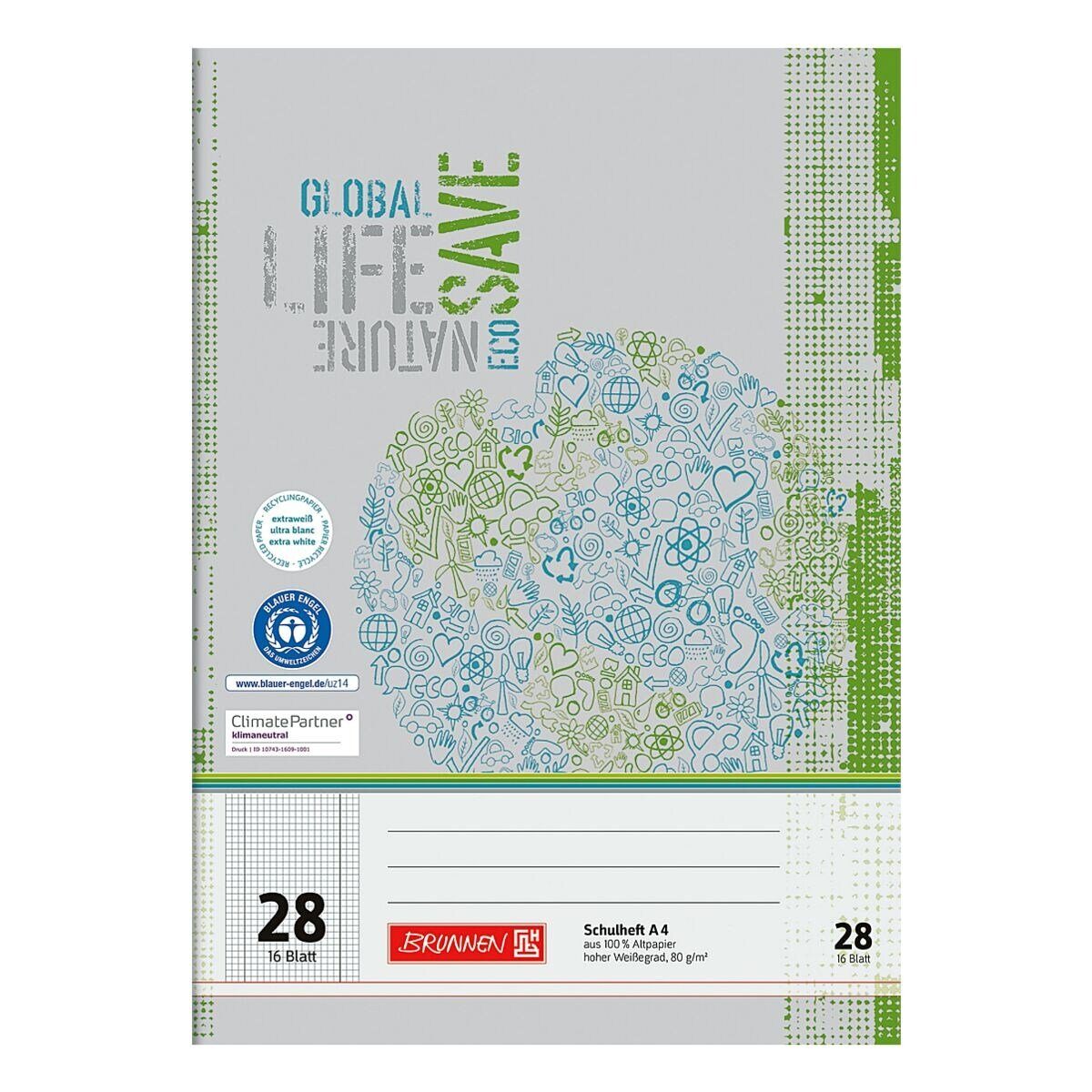 Schulheft Recycling