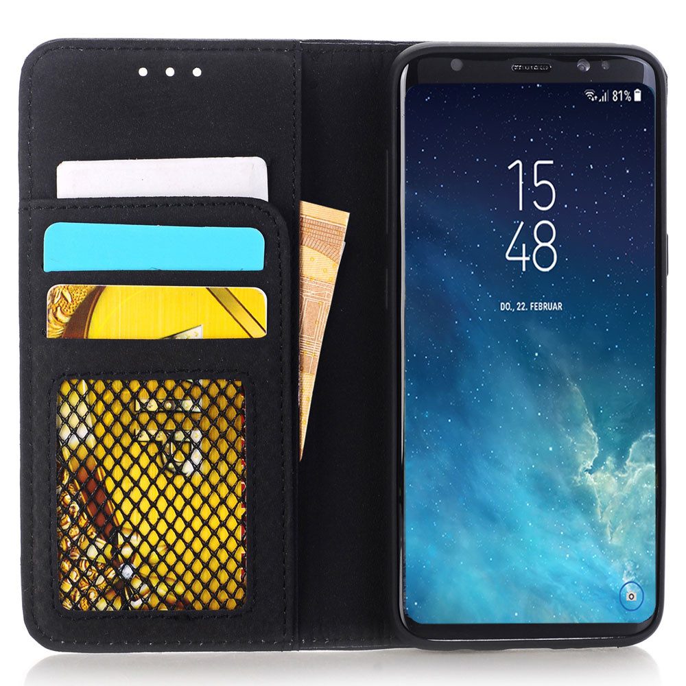 FITSU Handyhülle Flipcase Hülle für Samsung Galaxy A6 Plus Handytasche 6,0 Zoll, Flipcase für Samsung A6 Plus Handyhülle, Handytasche mit Kartenfächern