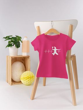 Shirtracer T-Shirt Handball Herzschlag für Damen Kinder Sport Kleidung