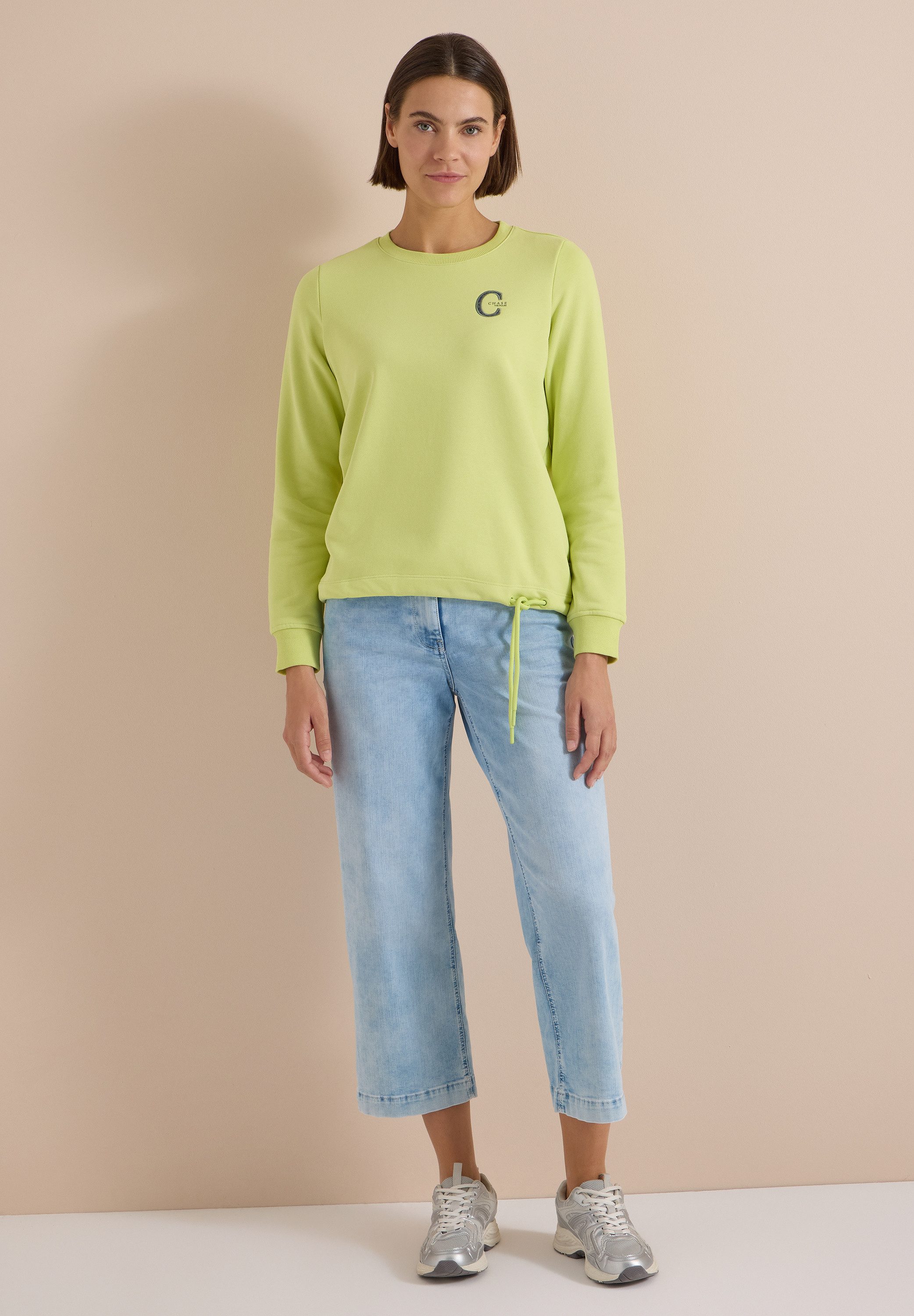 CECIL Sweatshirt mit Elastiksaum und Tunnelzug