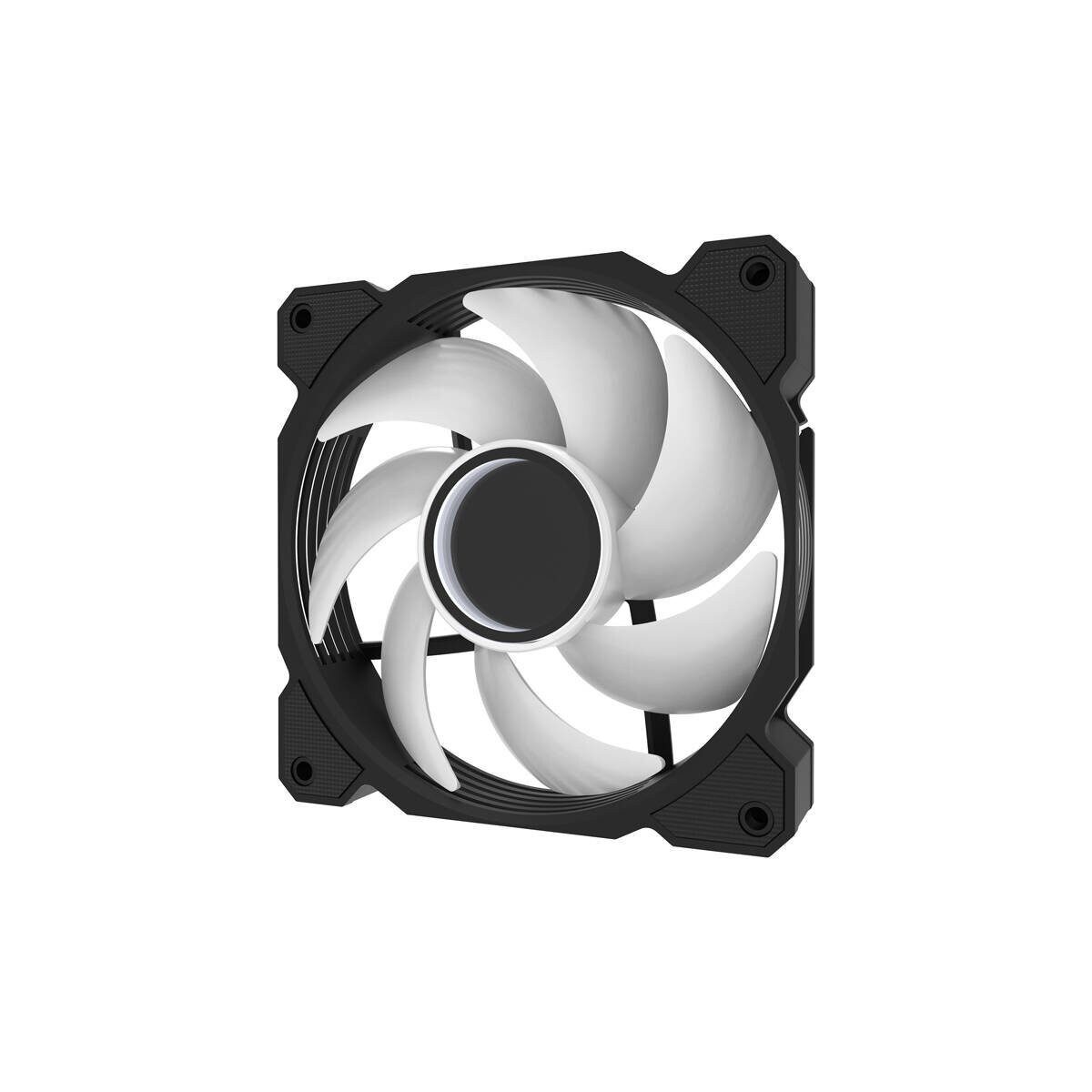Darkflash Gehäuselüfter Darkflash DR08 ARGB Lüfter Set 3-in-1 120mm Schwarz