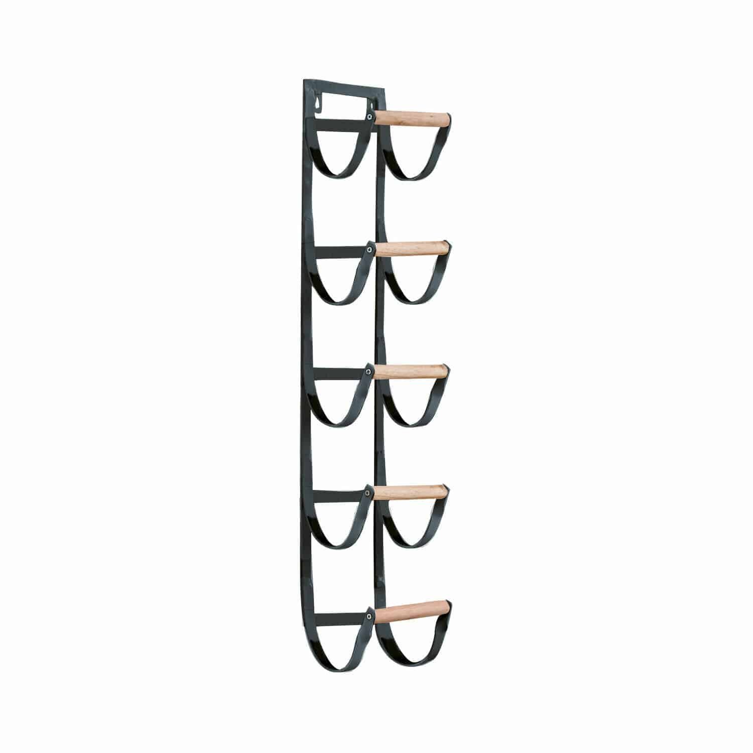 Mirabeau Weinregal Wandorganizer Utica schwarz