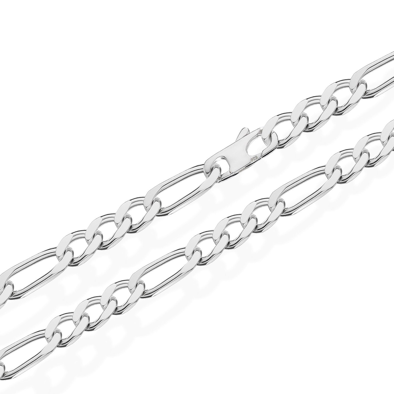 Silber Figaro Kette Armband 23cm Silberarmband Armkette Sterling 54 925 Echt NKlaus 18g 7mm