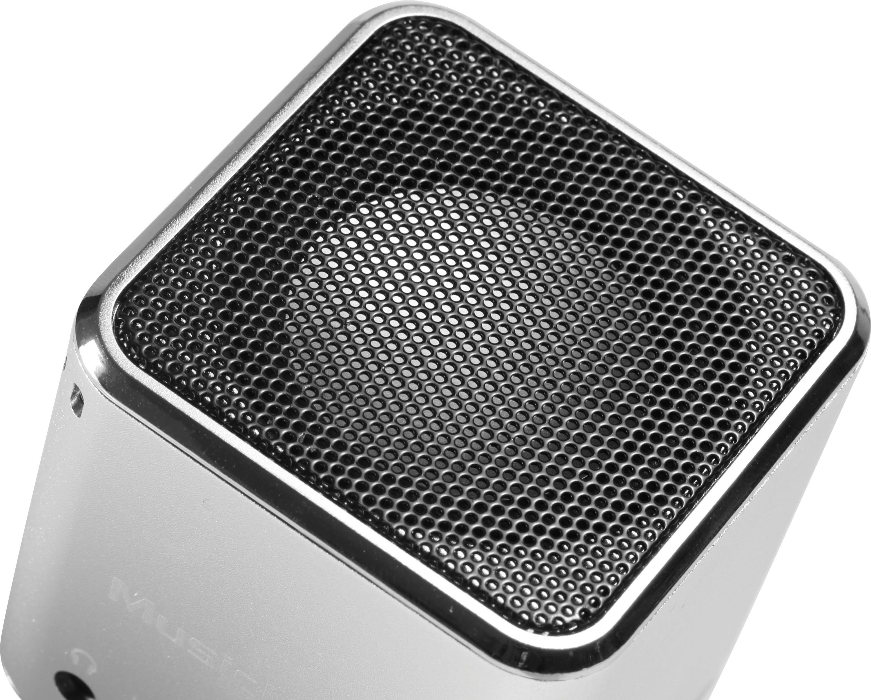 Technaxx Mini (3 Portable-Lautsprecher W) Soundstation MusicMan silberfarben