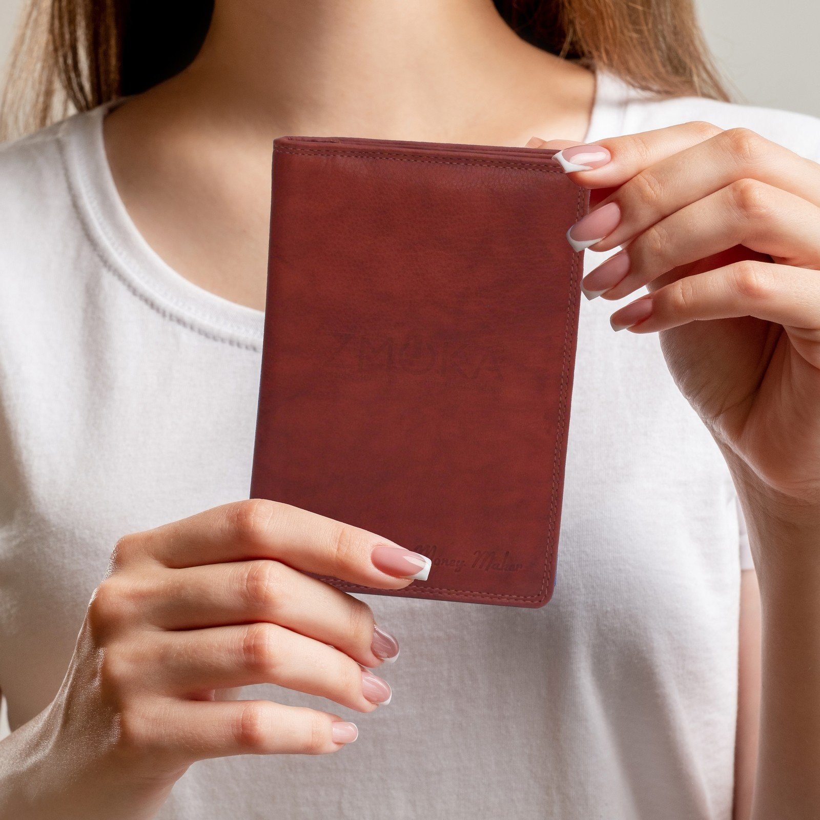 Money Maker Kartenetui Money Maker - Leder Dokumentenmappe Reisepass Hülle günstig online kaufen