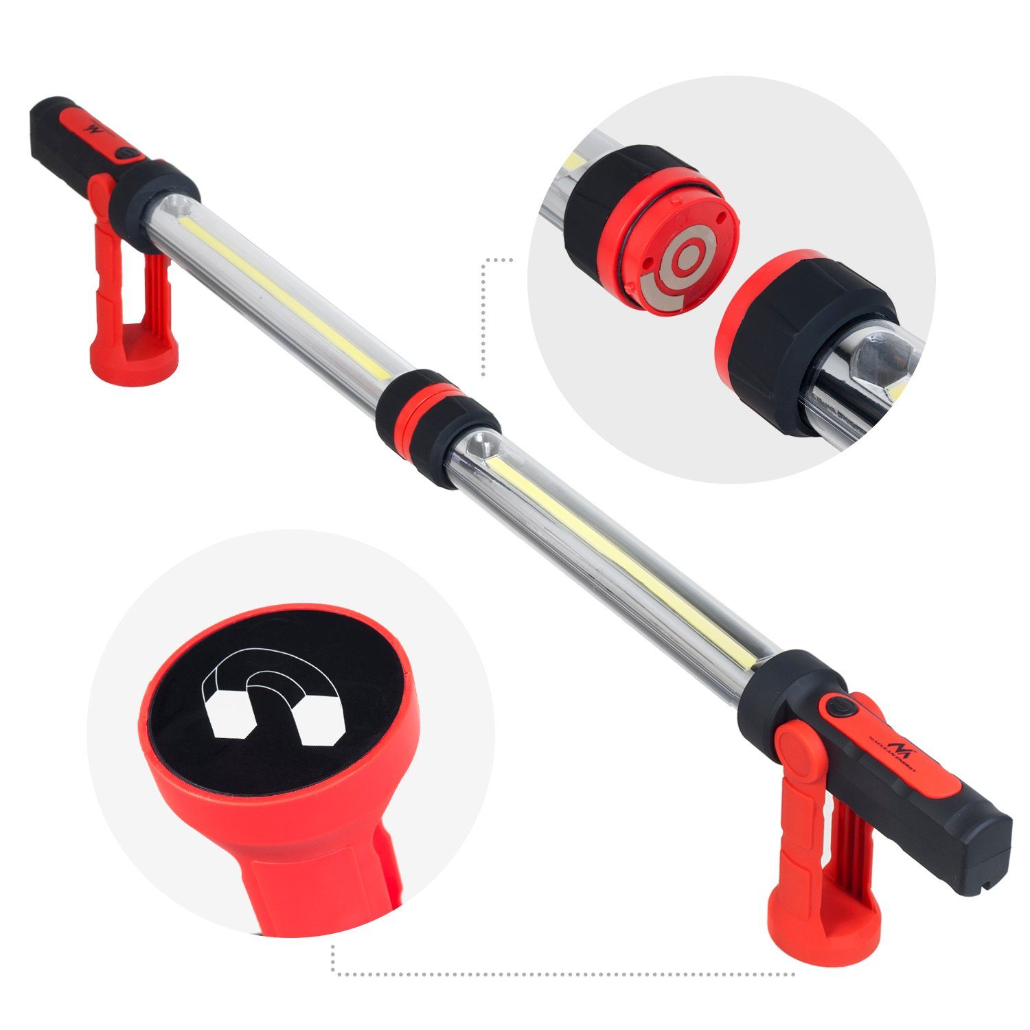 Maclean LED Arbeitsleuchte MCE230, LED fest integriert, 1200 Lumen XXL Werkstattlampen Set