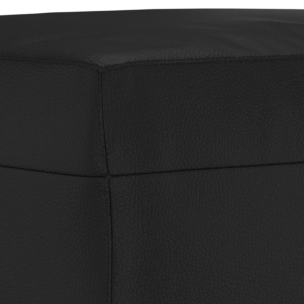 furnicato Sitzbank Schwarz 70x35x41 cm Kunstleder