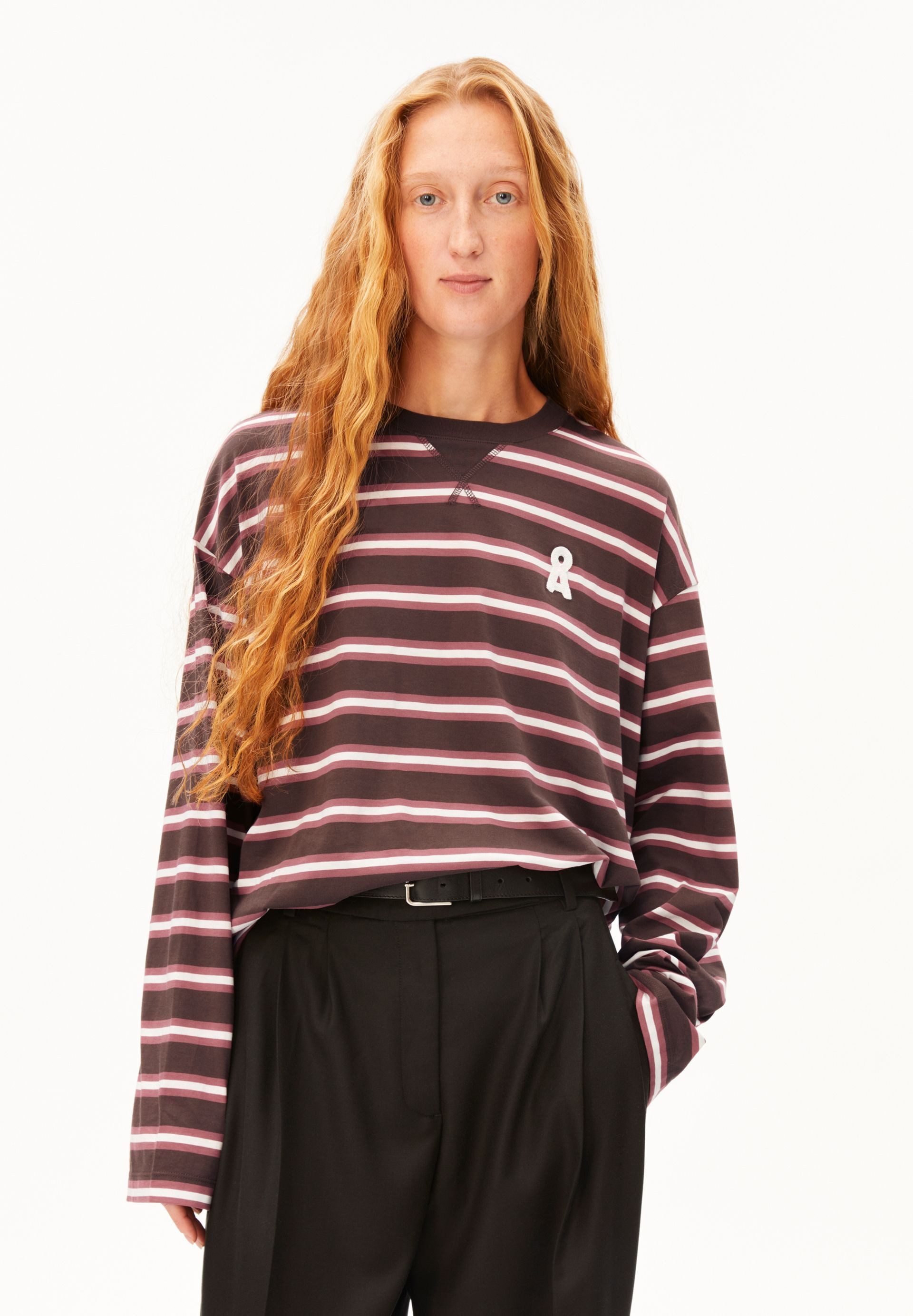 Armedangels Longsleeve ICONIC Å FIETAA FANCY STRIPE Oversized Fit