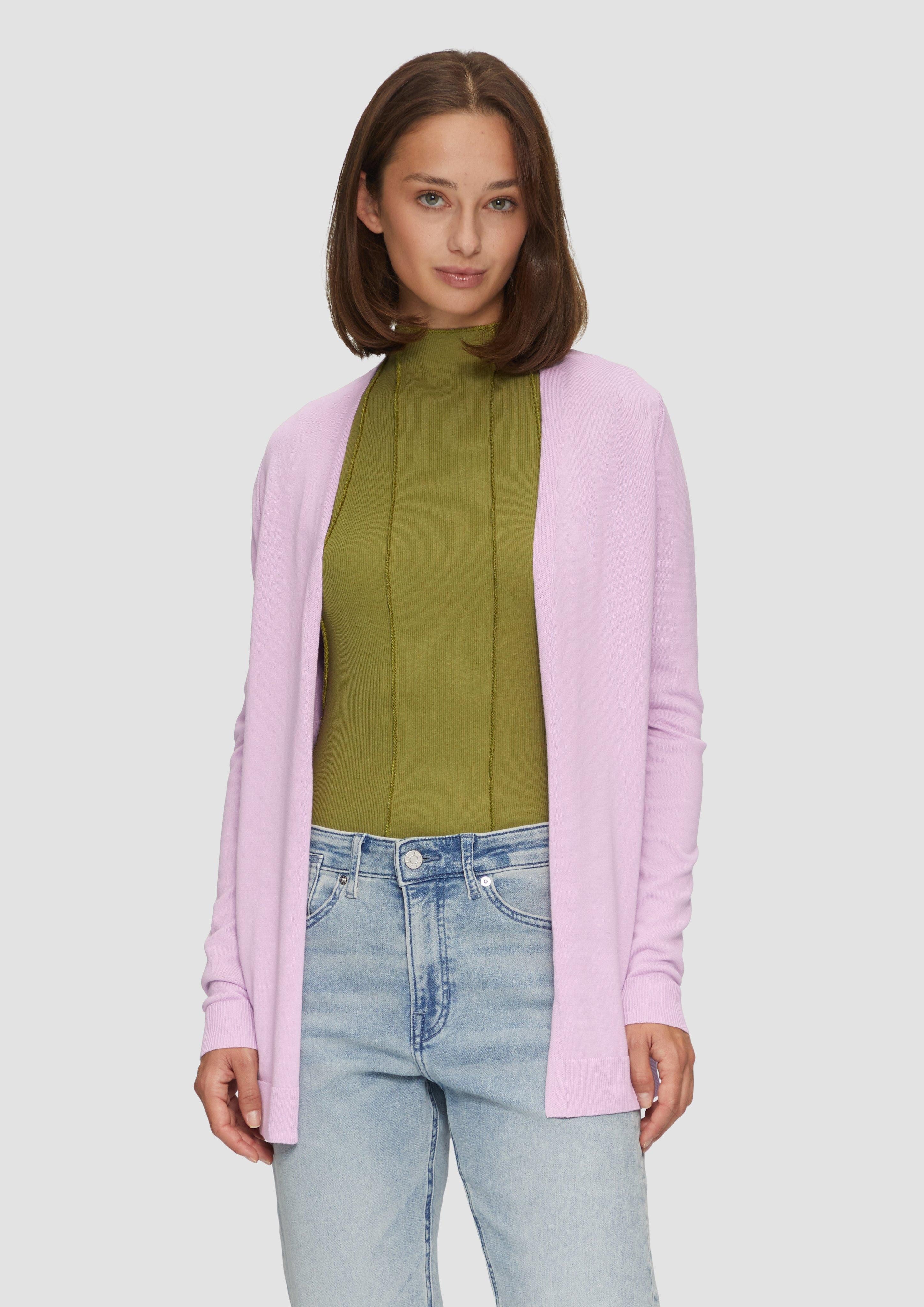 s.Oliver Strickjacke Feinstrick ohne Verschluss günstig online kaufen