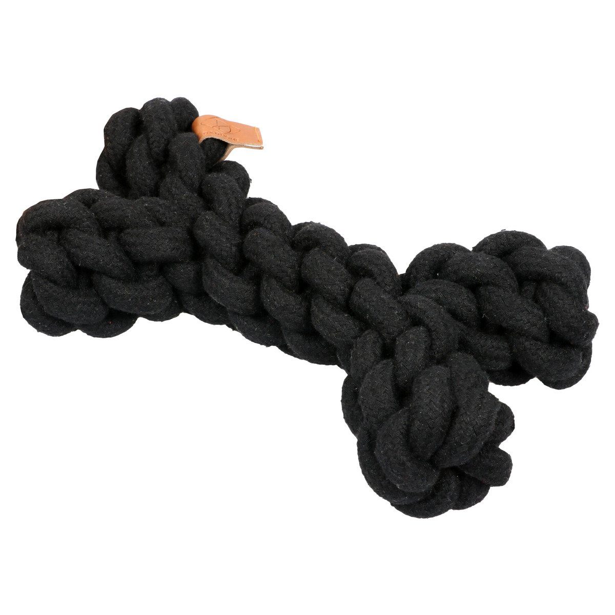 D&D Spielknochen Hundespielzeug Dente Knochen Spielseil schwarz