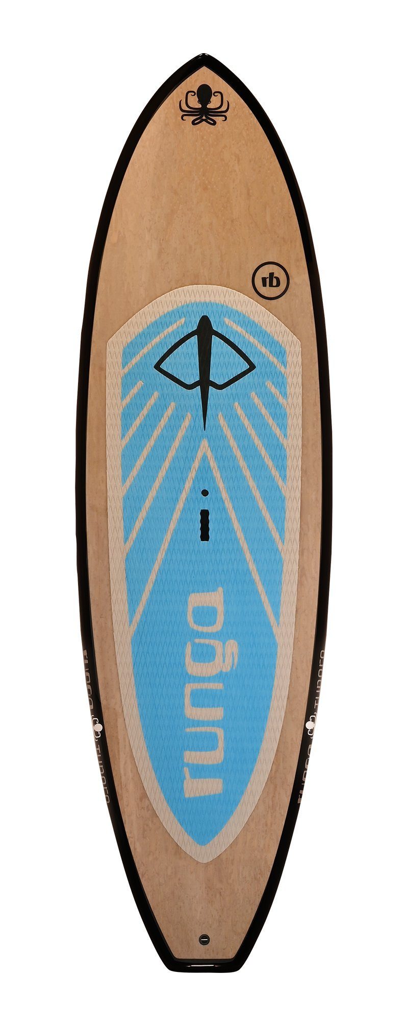 Stand 3-tlg. SUP, Lash Paddling (10.0, BLUE Finnen-Set) Board TUPORO Coiled Runga Runga-Boards Up & SUP-Board inkl. Hard