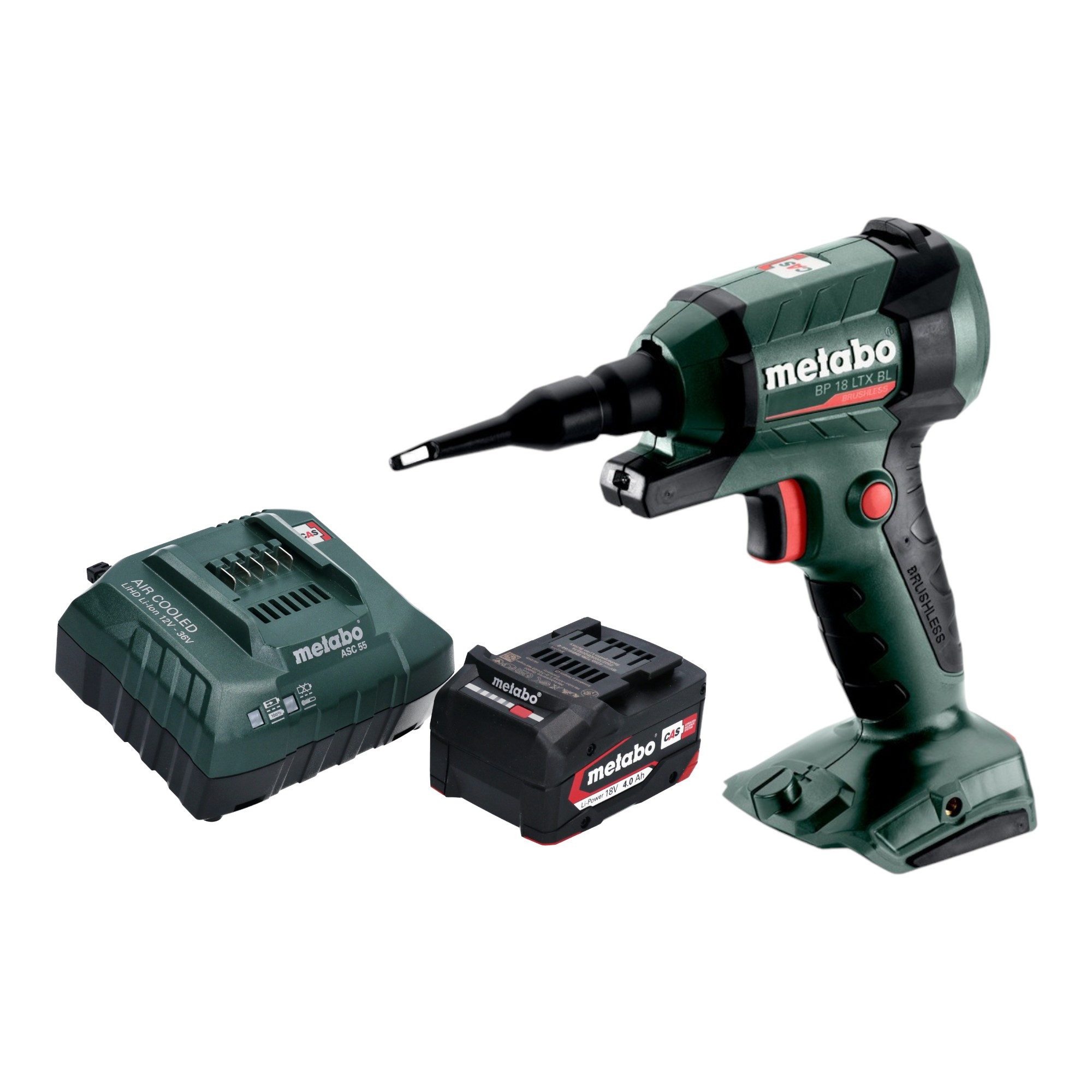 metabo Akku-Laubbläser BP 18 LTX BL 18 V Brushless + 1x Akku 4,0 Ah + Ladegerät