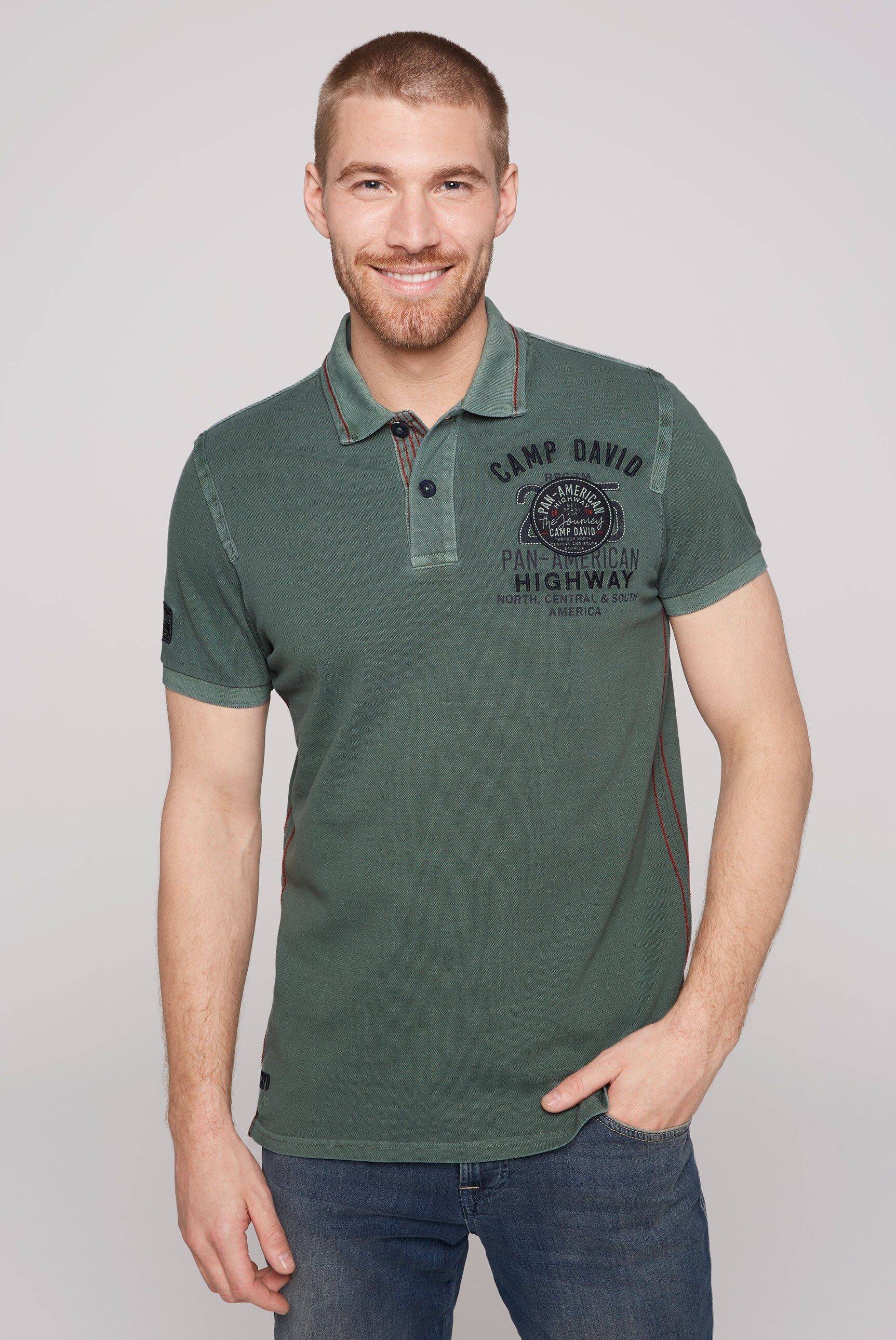 CAMP DAVID Poloshirt aus Baumwolle