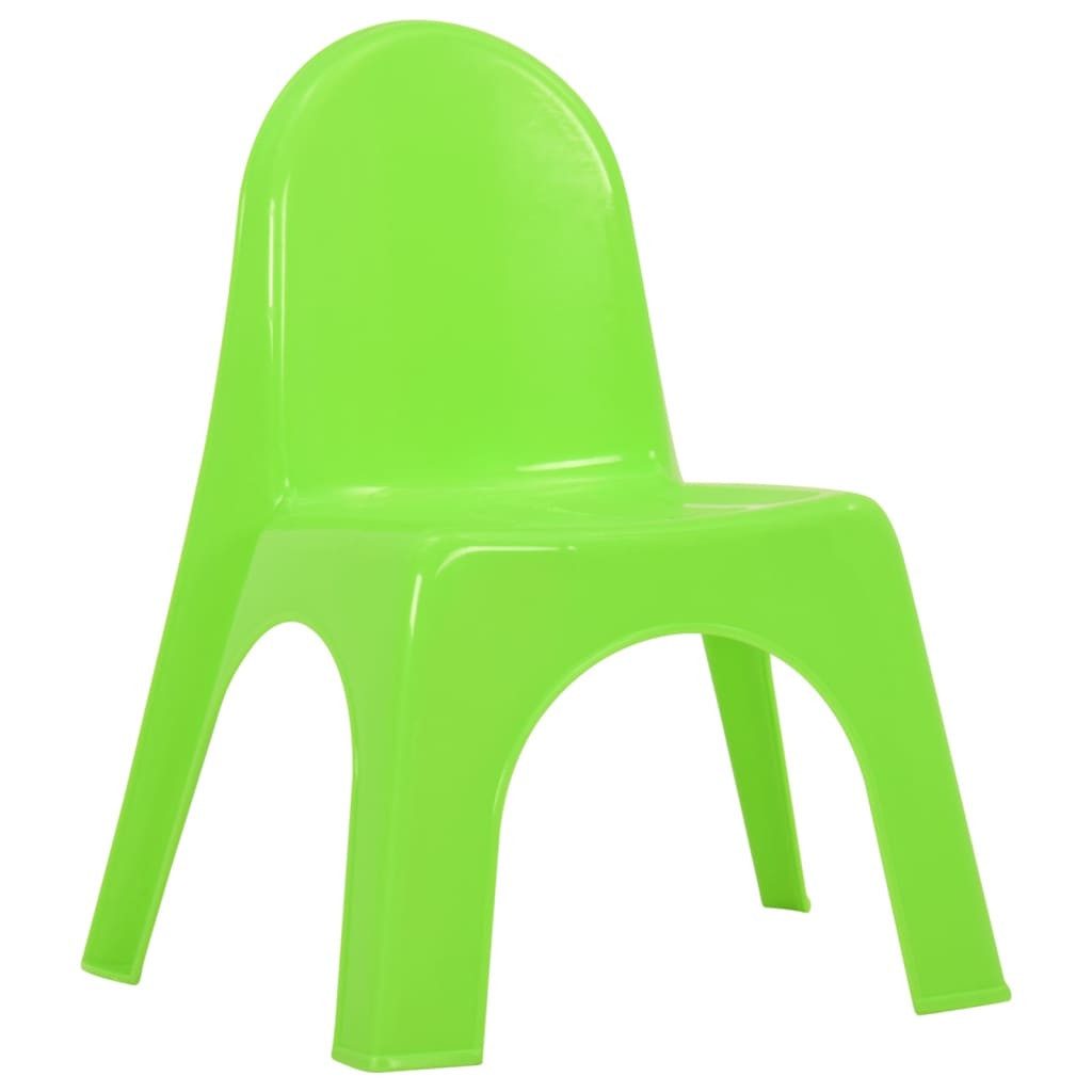 vidaXL Children's Seating Set, Table and Chair Set for Children, Plastic