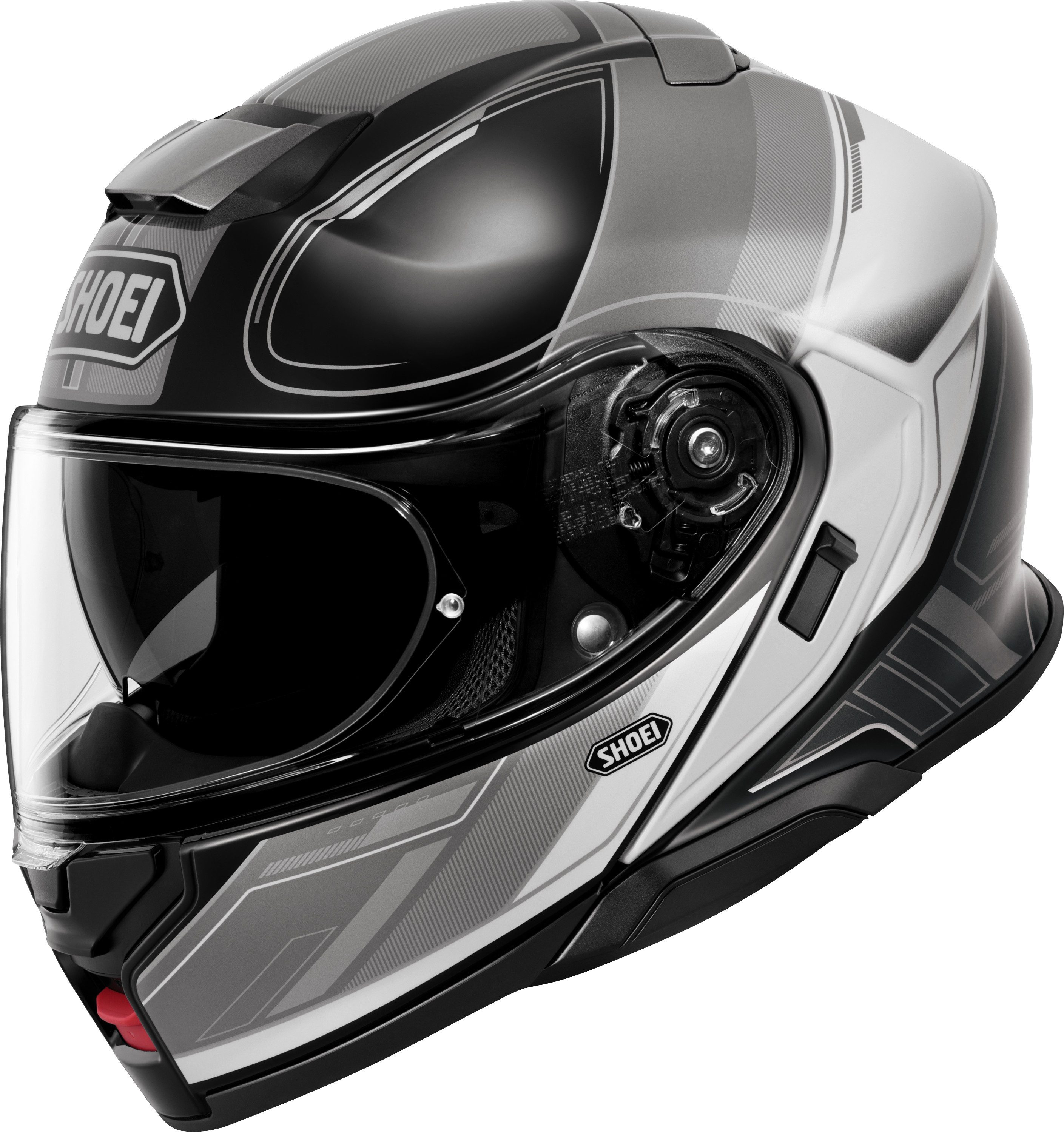 Shoei Motorradhelm, Neotec 3 Sharpen TC-5 Motorrad Klapphelm Schwarz Grau