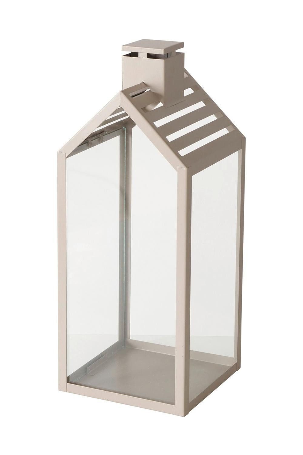 BOLTZE GRUPPE GmbH Windlicht Laterne CODY, H 35 cm, Beige, Metall, Glas, (1 günstig online kaufen