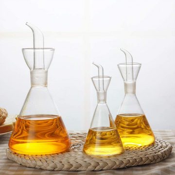 Lubgitsr Ölspender Tropf- und auslaufsichere Ölflasche aus Glas Ölflasche mit Ausgießer, (1-tlg)