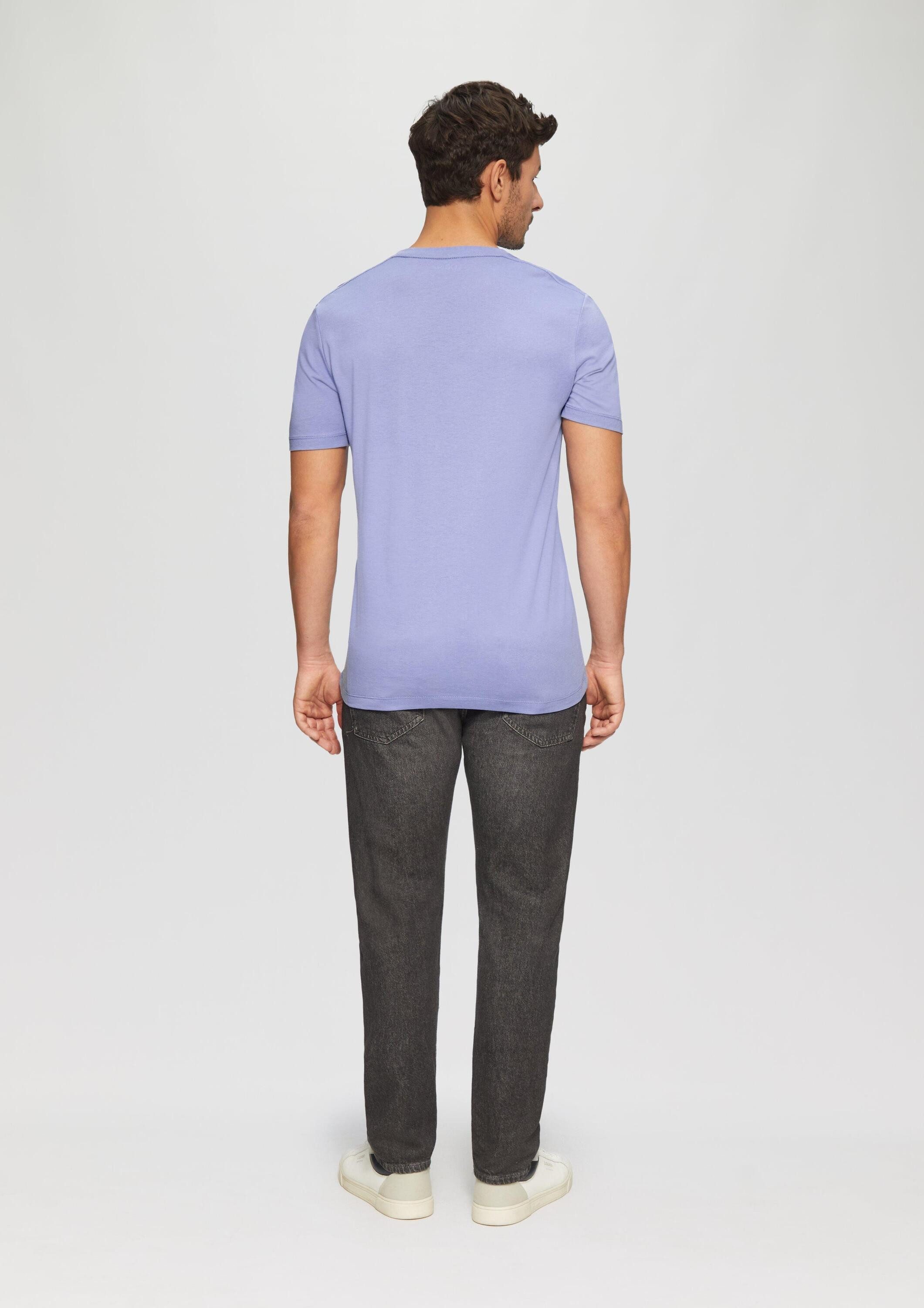 s.Oliver Kurzarmshirt T-Shirt T-Shirt mit Logo-Print