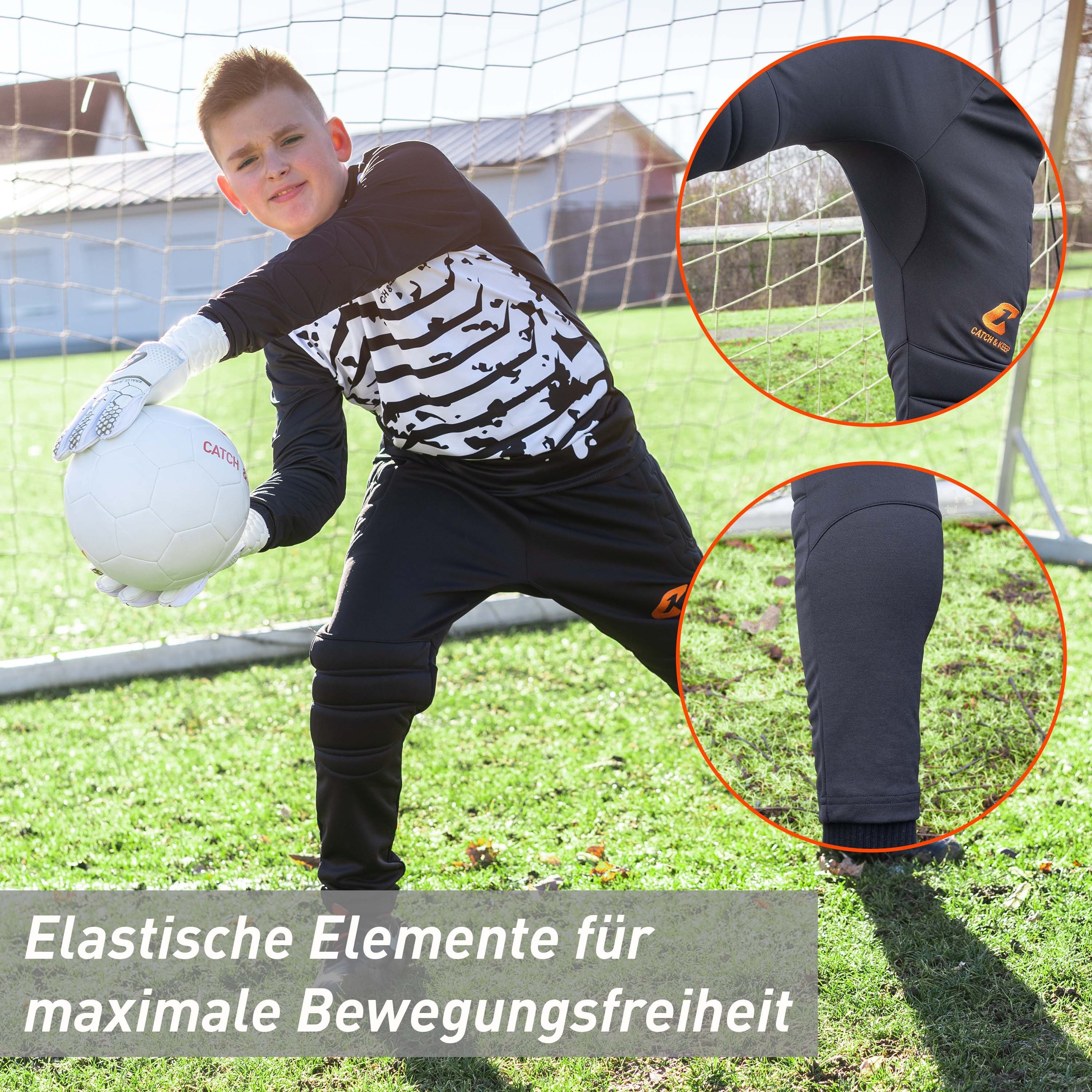 Catch & Keep Torwarthose Torwarthose lang gepolstert für Erwachsene und Kinder (1-tlg)