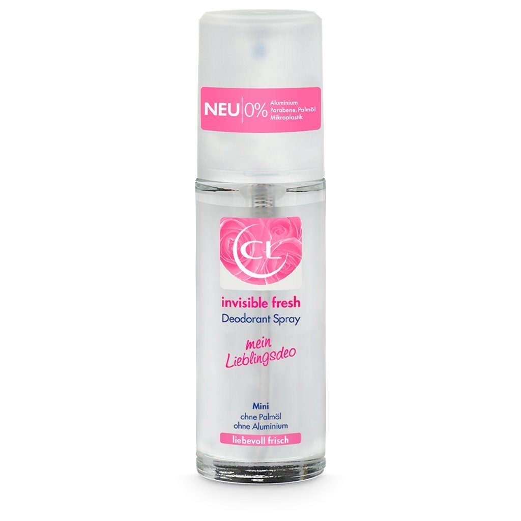 CL 1-tlg. mit Spray Deo-Zerstäuber fresh langanhaltendem Deodorant - ml, Duft 20 invisible