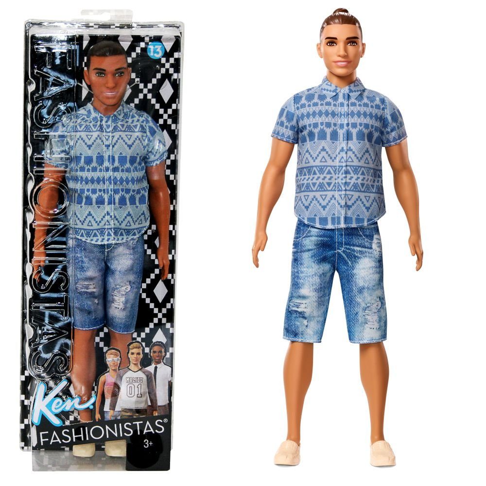 Mattel® Anziehpuppe »Distressed Denim Ken Barbie Mattel FNJ38 Broad