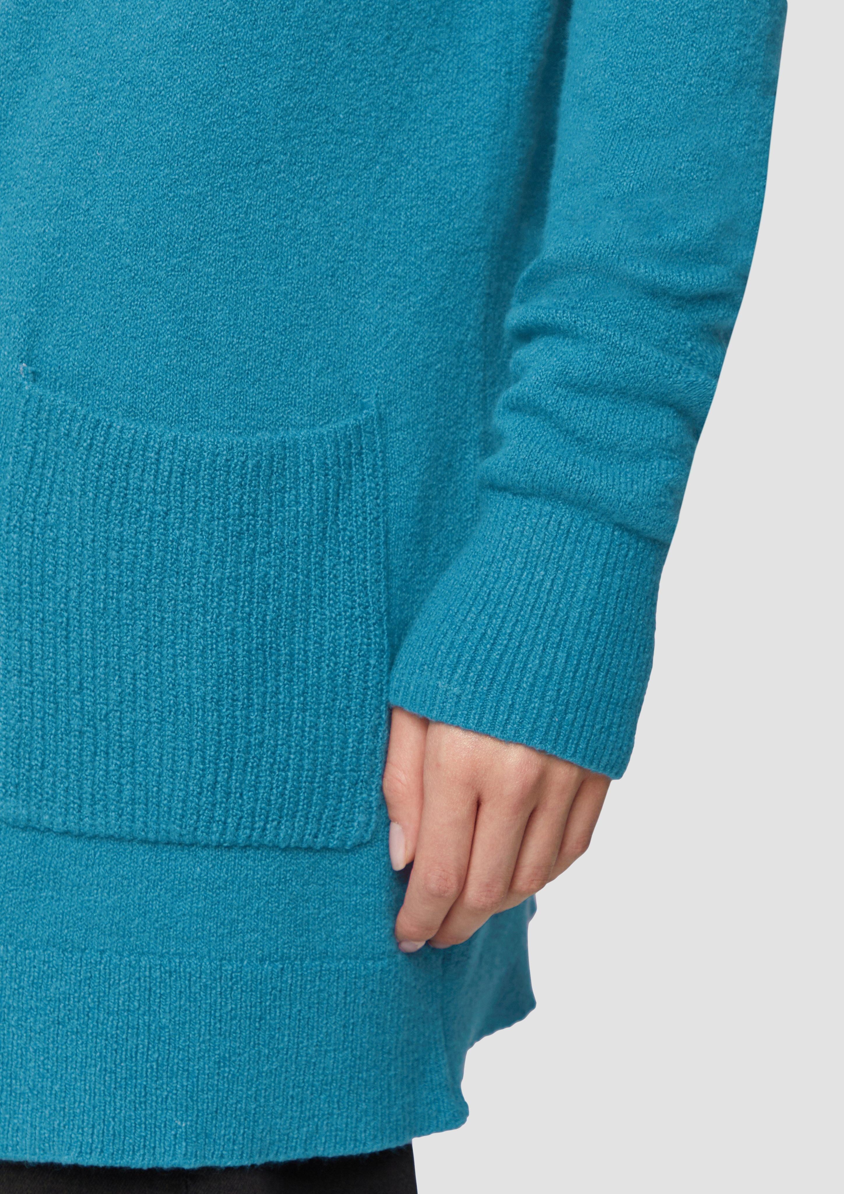 s.Oliver Strickjacke Lange Strickjacke mit Rippbündchen günstig online kaufen