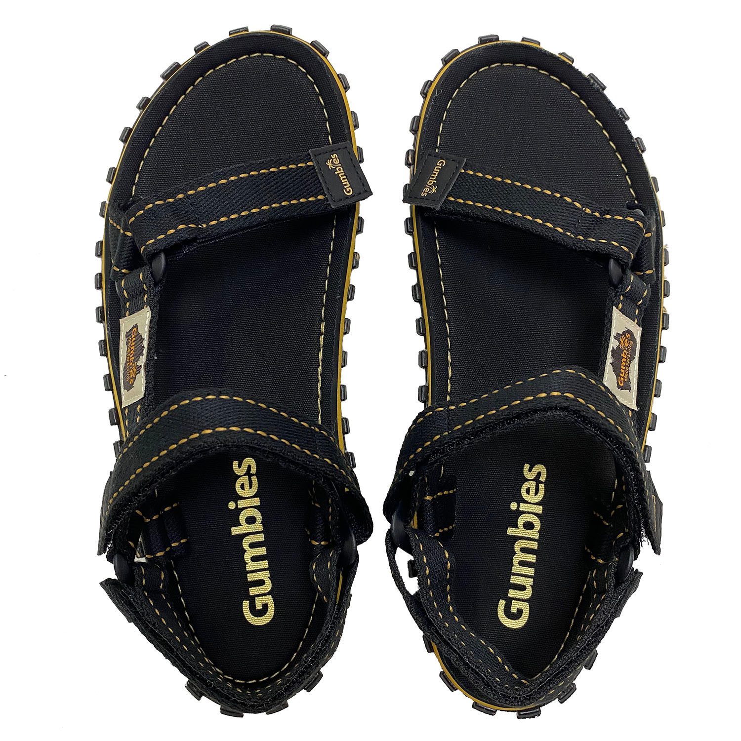 Gumbies Tracker in Black Sandalette Hergestellt aus recycelten Materialien
