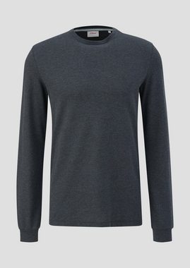 s.Oliver Langarmshirt Piqué-Longsleeve aus Modalmix